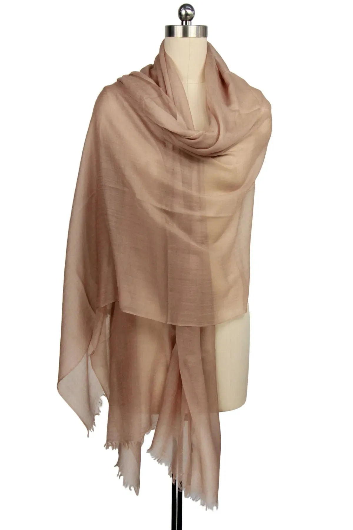 Delicate Solid Cashmere Scarf sold by SAACHI product image thumbnail 2