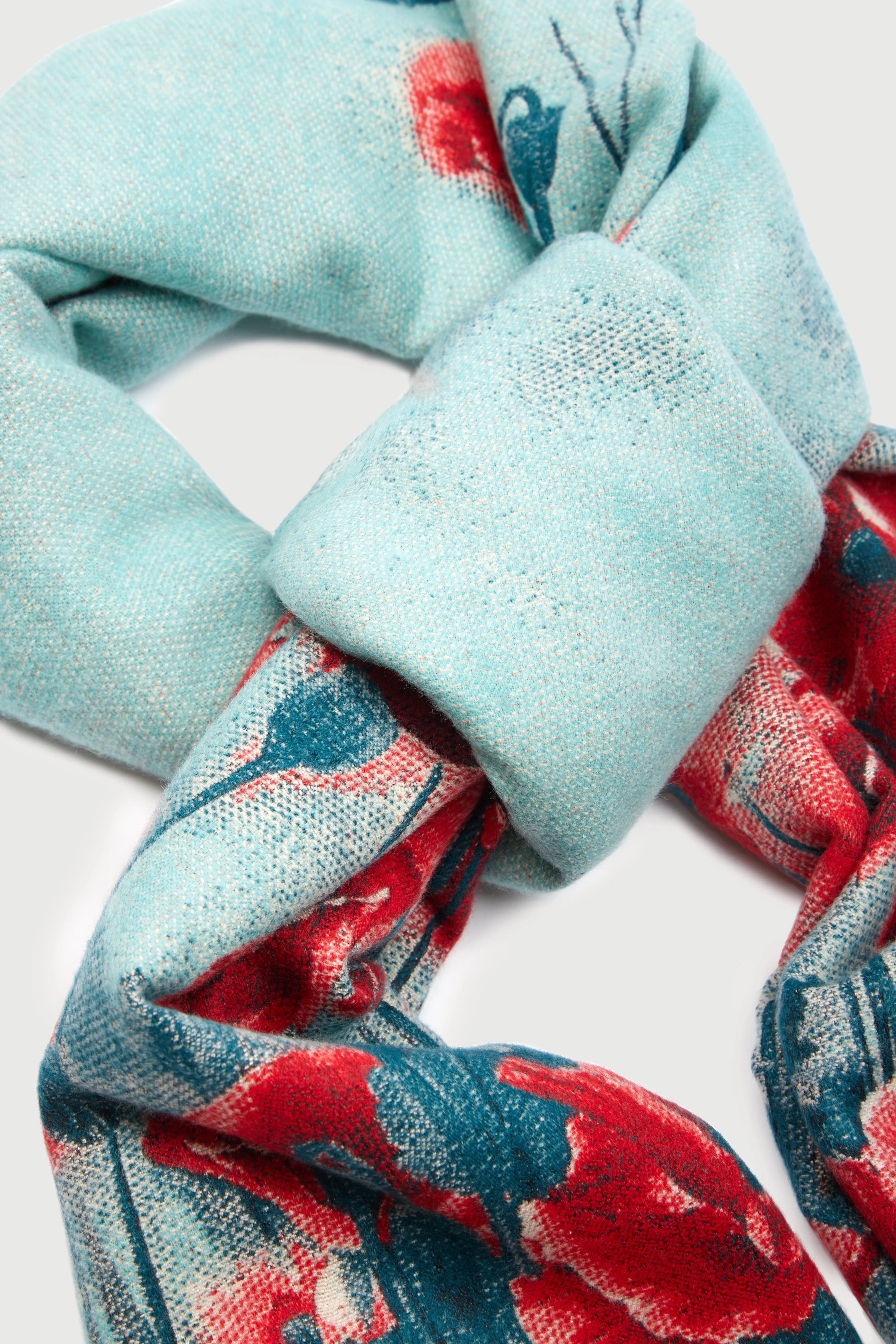 Poppy Bold Reversible Scarf sold by SAACHI product image thumbnail 5