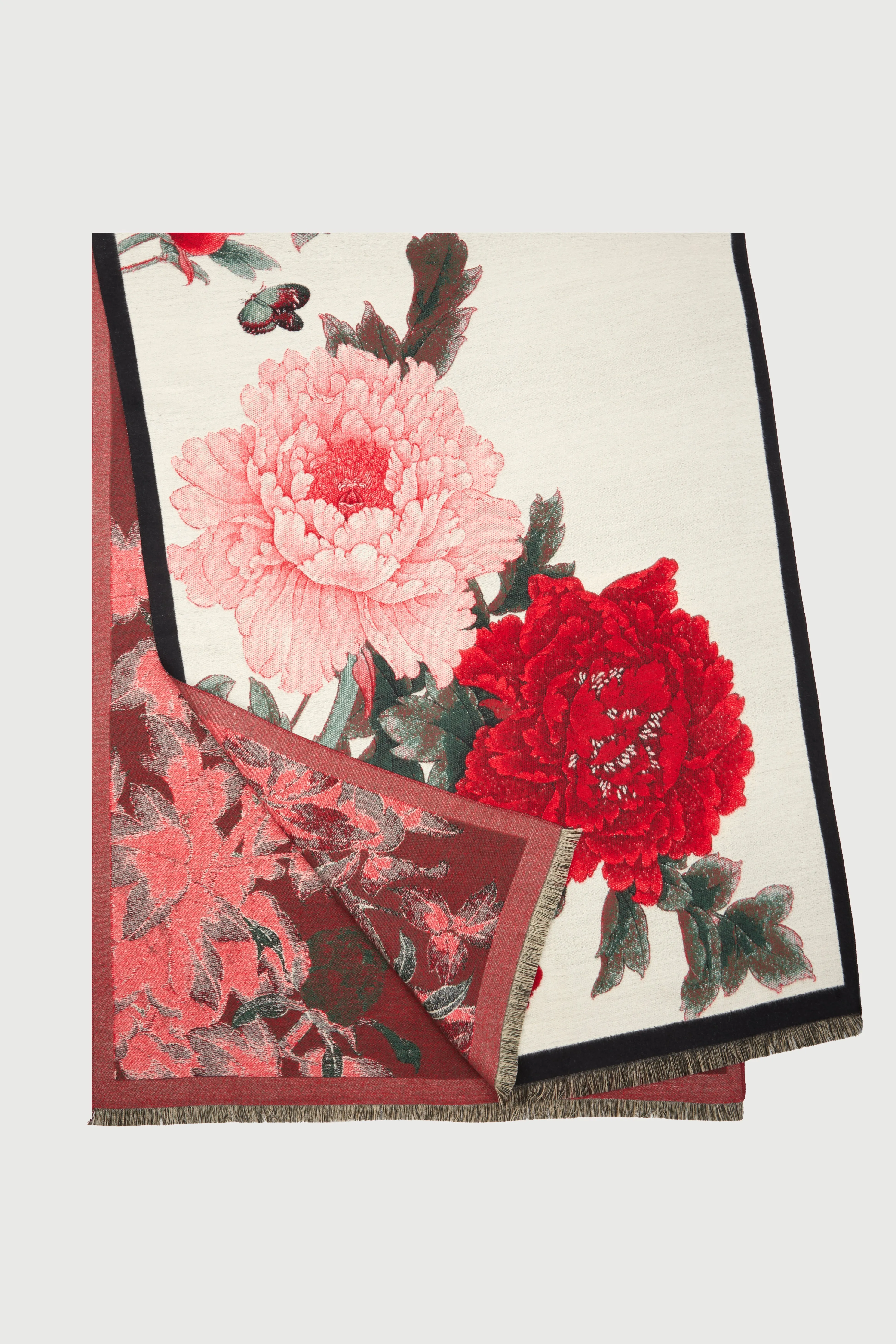 Reversible Large Floral Scarf sold by SAACHI product image thumbnail 5