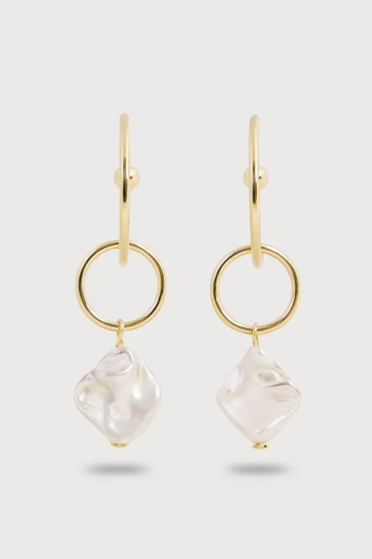 Pearl Multi Hoop Earrings sold by SAACHI