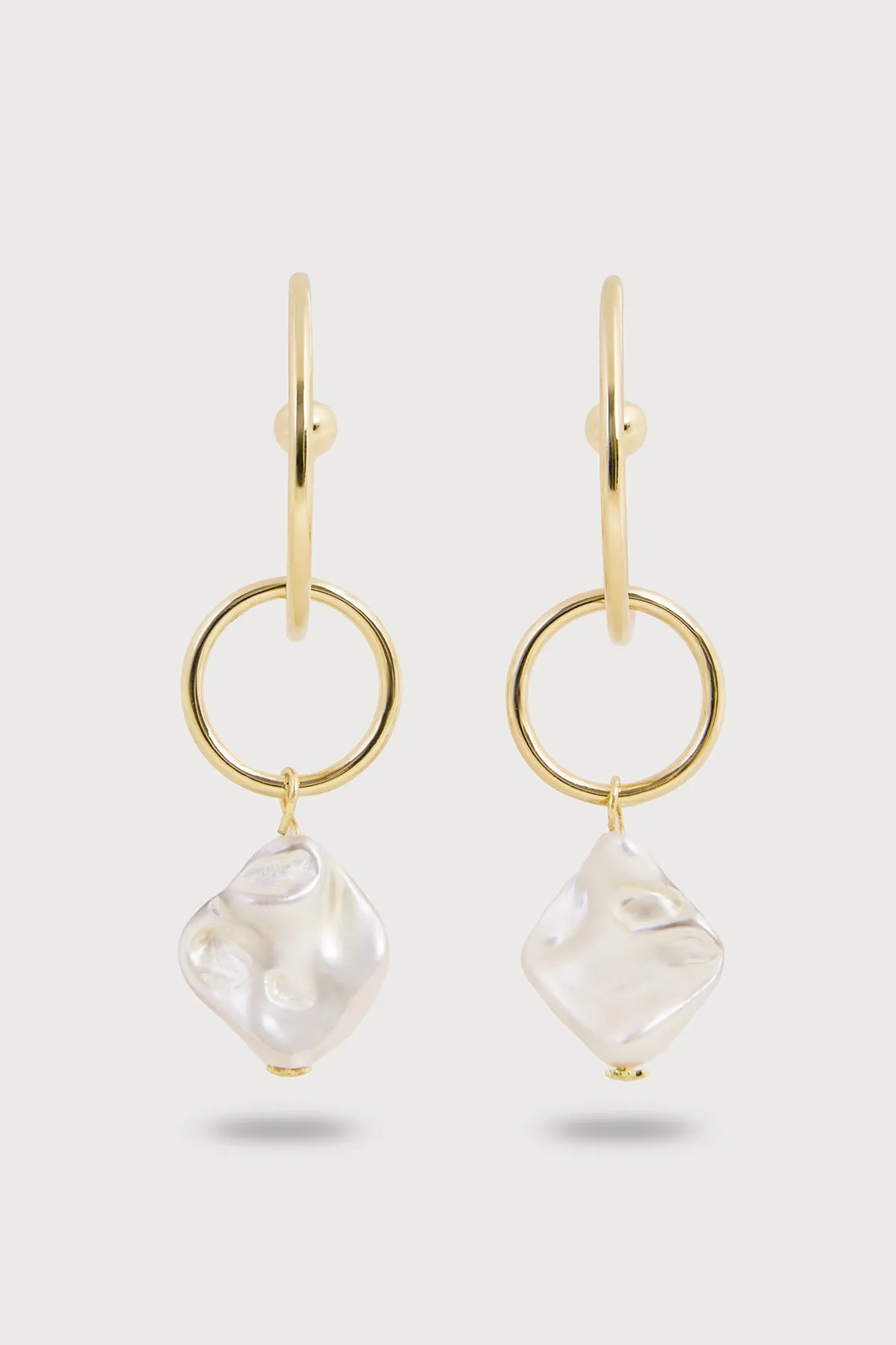 Pearl Multi Hoop Earrings sold by SAACHI