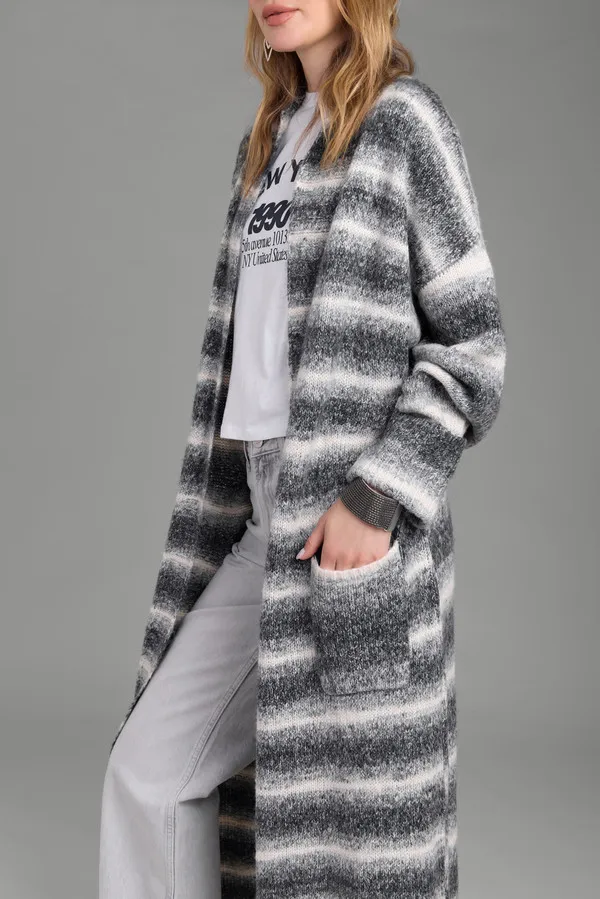 Horizontal Striped Coatigan sold by SAACHI product image thumbnail 3