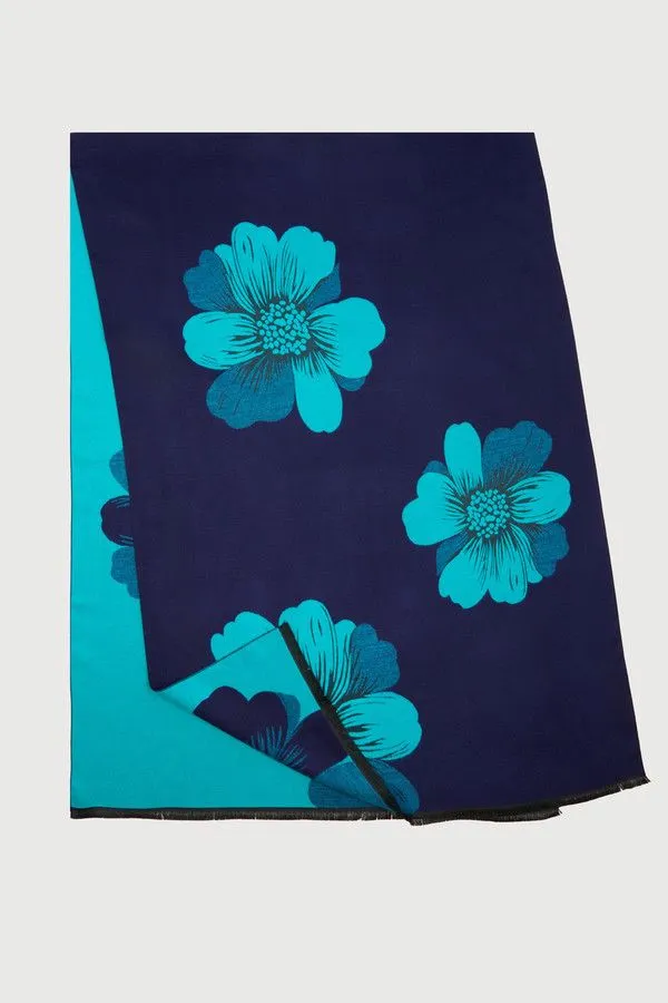 Fresh Floral Reversible Scarf sold by SAACHI product image thumbnail 4