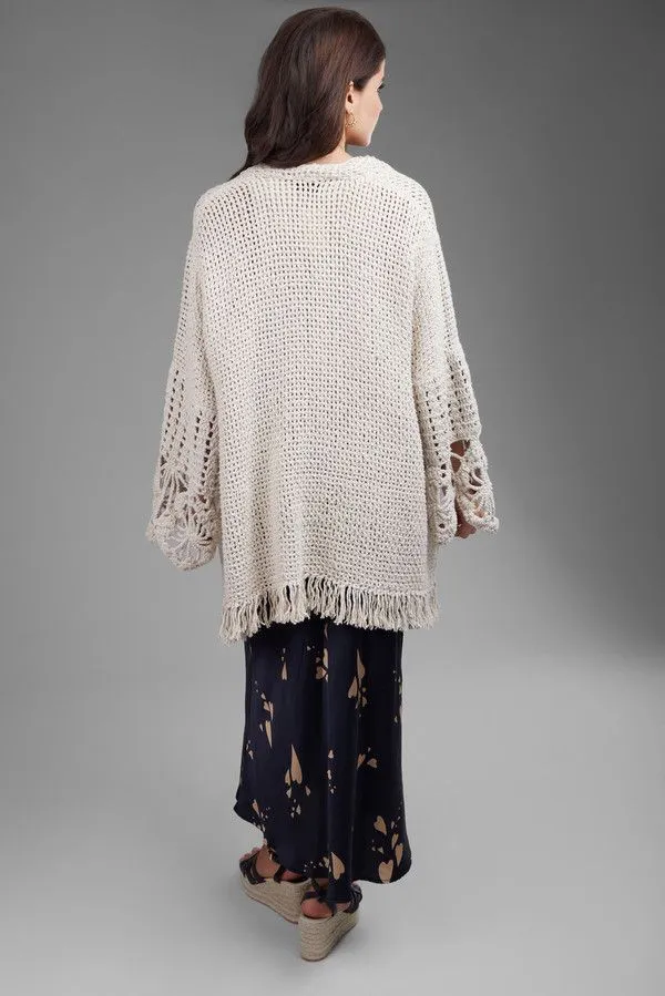 Floral Hand Crochet Jacket sold by SAACHI product image thumbnail 2