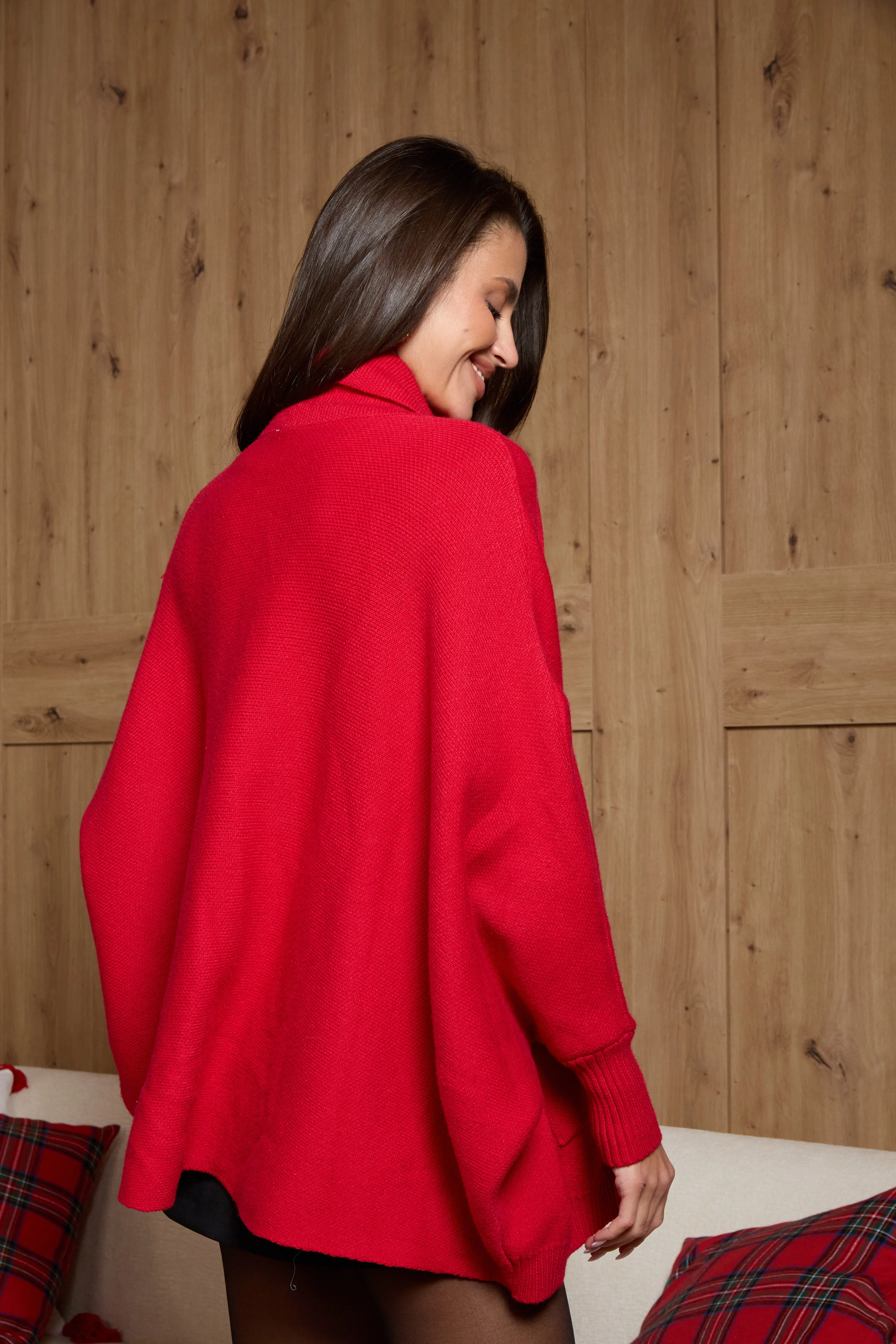 Open Front Oversized Cardigan Sweater sold by SAACHI product image thumbnail 2