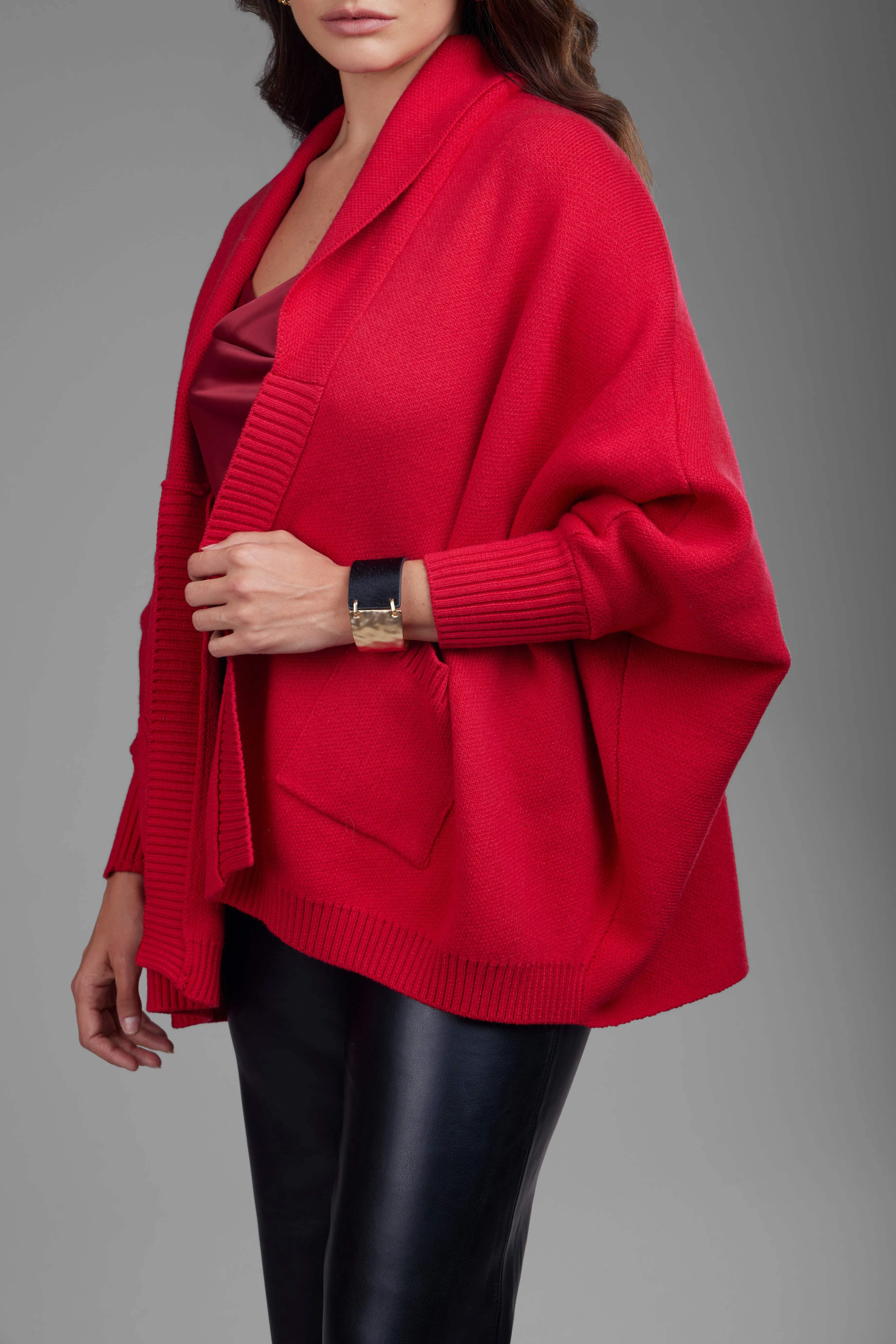 Open Front Oversized Cardigan Sweater sold by SAACHI product image thumbnail 5