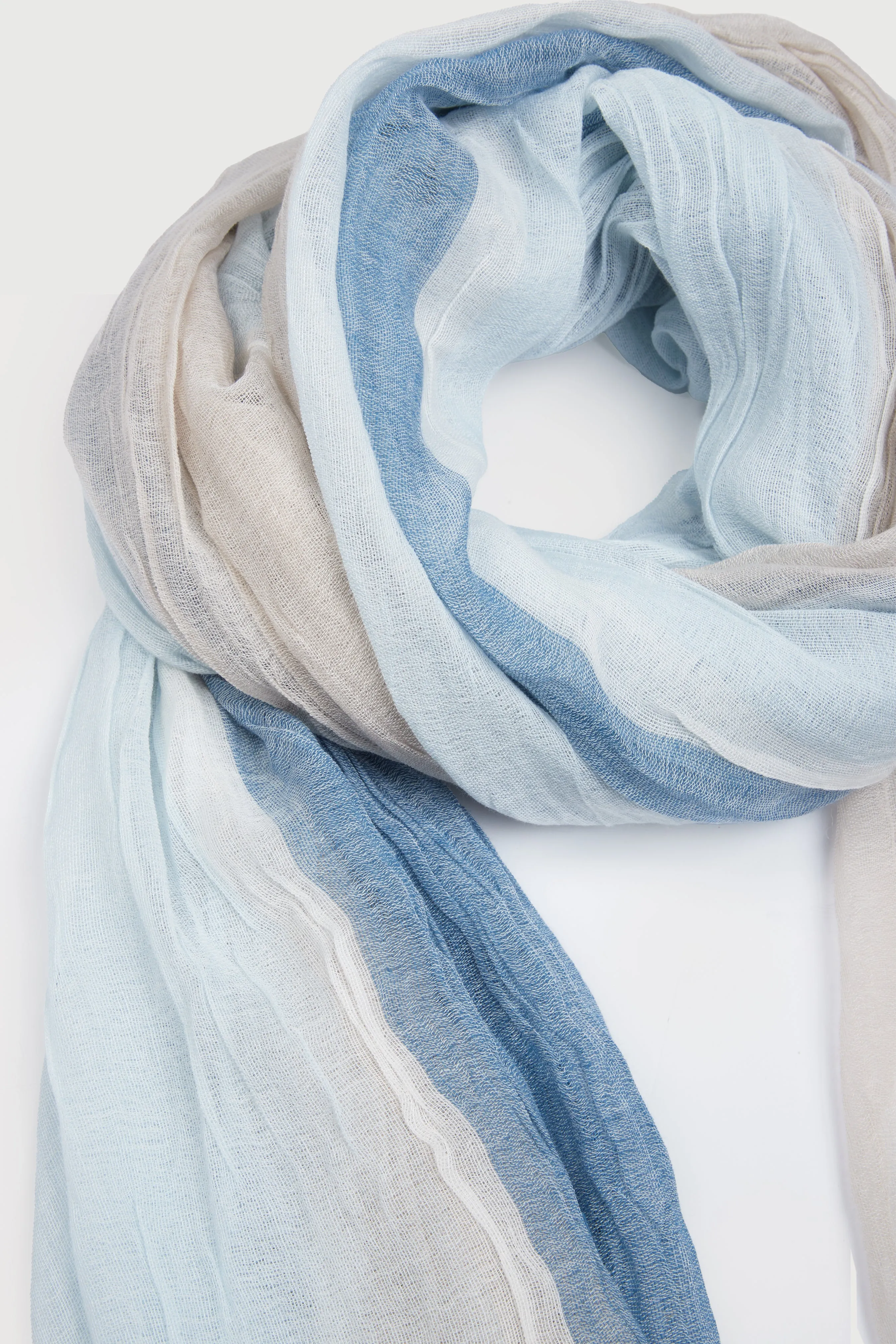 Striped Fringed Beach Scarf sold by SAACHI product image thumbnail 3