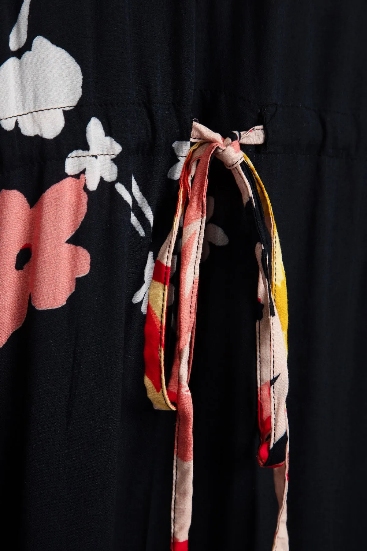 Multicolored Fiore Tie Waist Keyhole Kaftan sold by SAACHI product image thumbnail 5