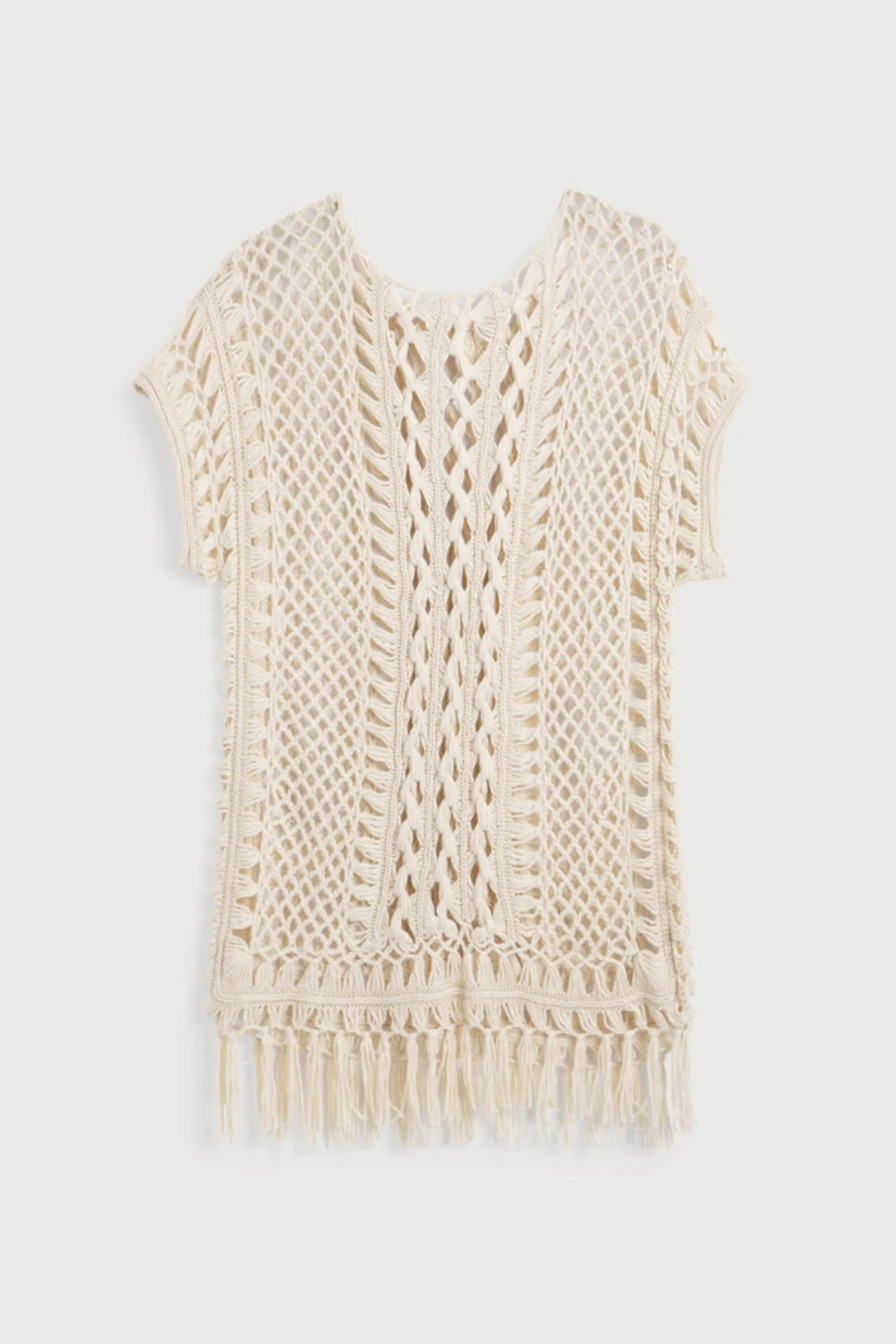 Bohemian Crochet Fringed Tunic sold by SAACHI product image thumbnail 5