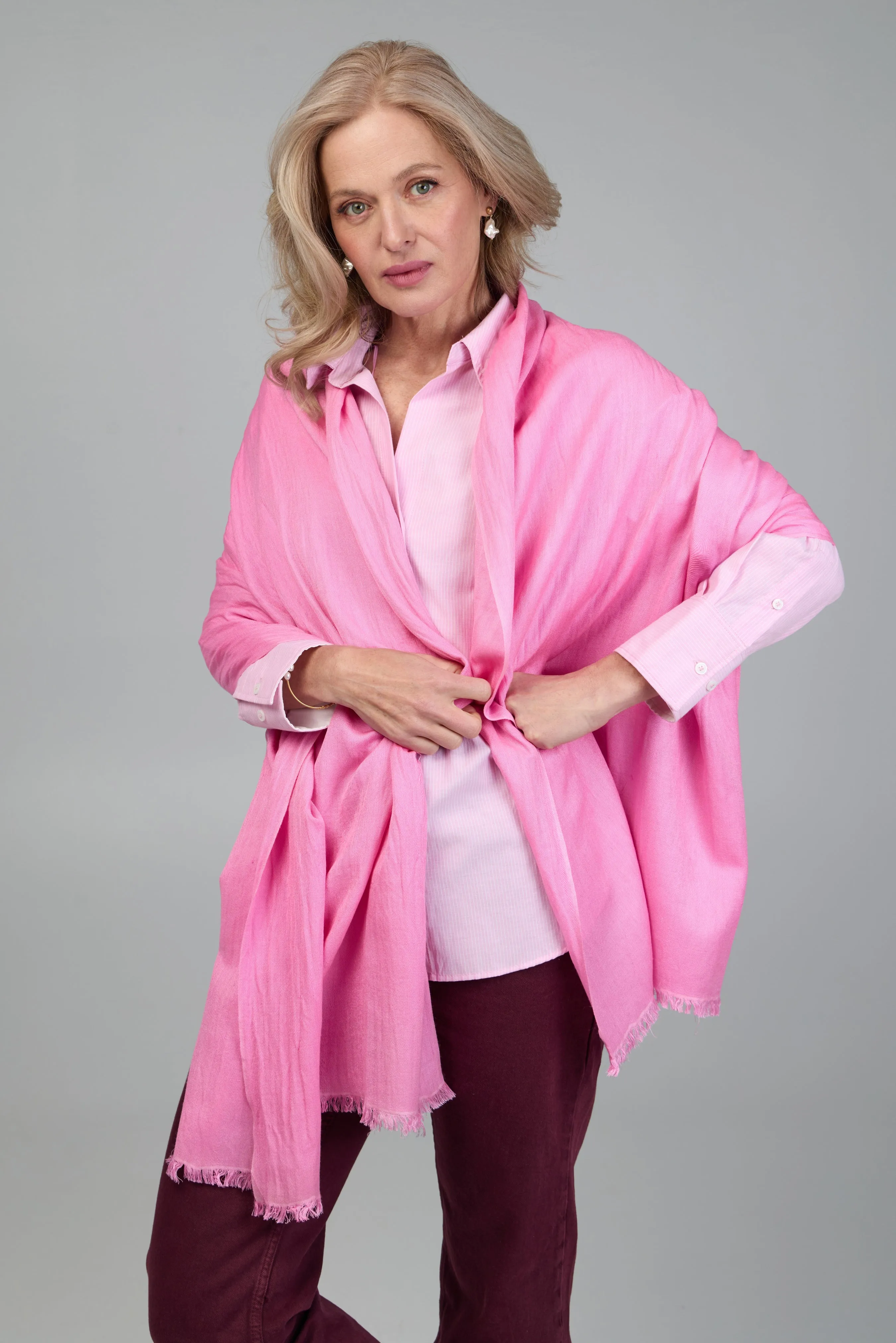 Eyelash Fringed Cashmere Scarf sold by SAACHI product image thumbnail 2