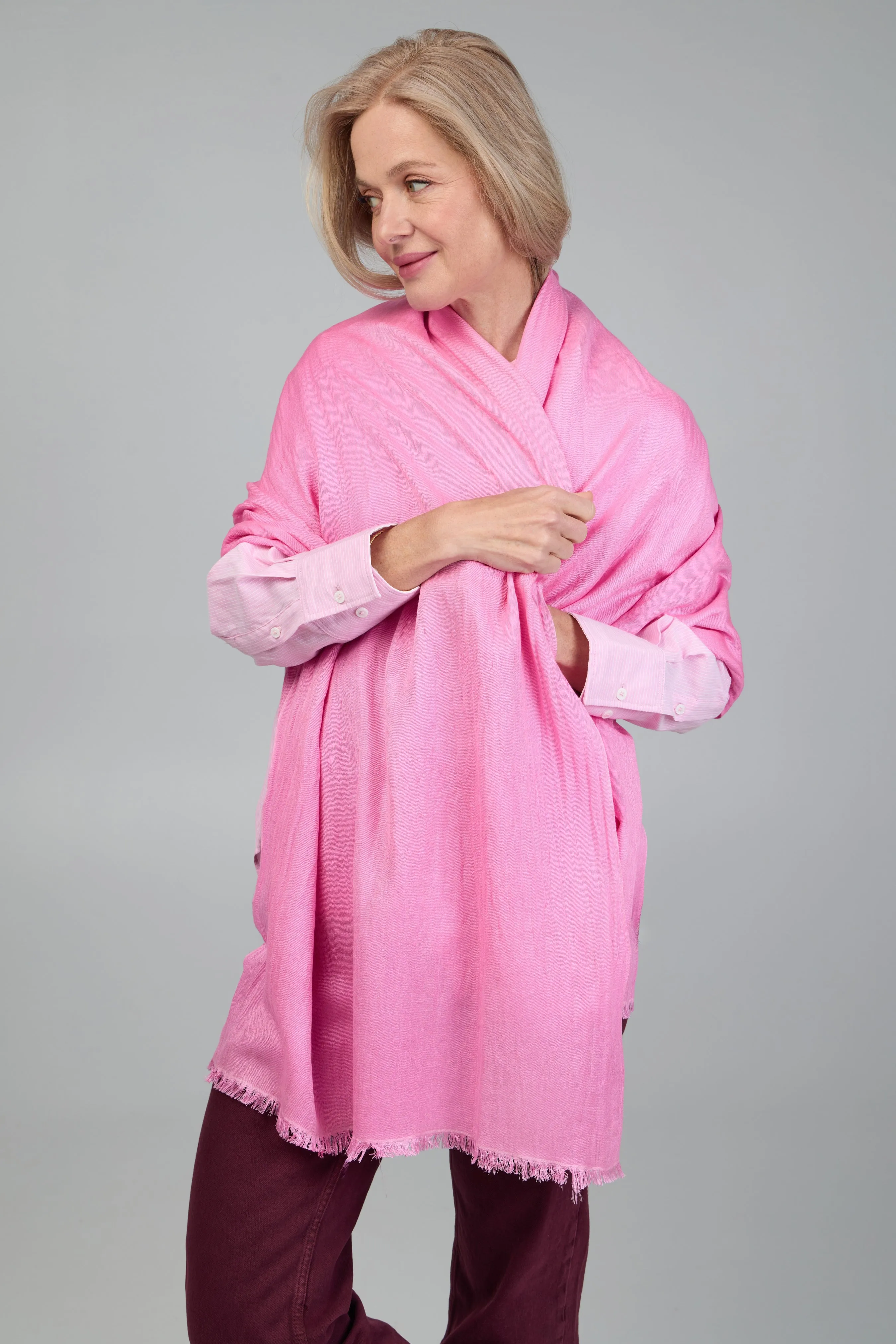 Eyelash Fringed Cashmere Scarf sold by SAACHI product image thumbnail 4