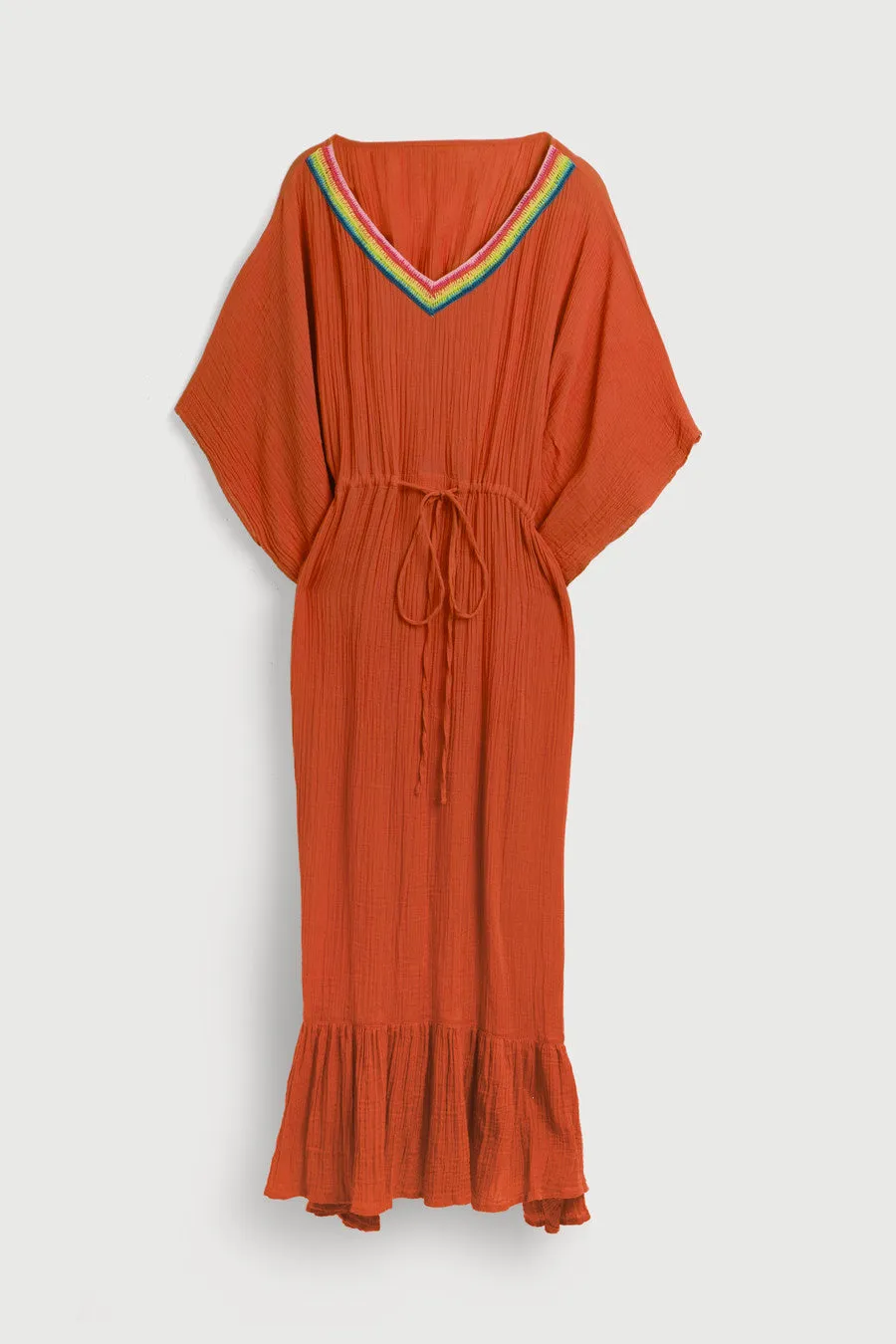 Crochet Rainbow Kaftan Maxi sold by SAACHI product image thumbnail 4