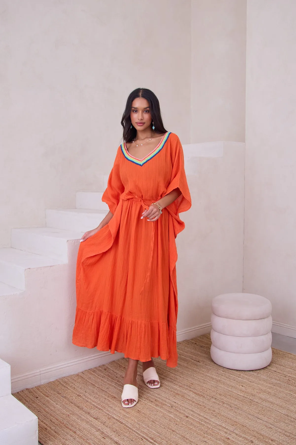 Crochet Rainbow Kaftan Maxi sold by SAACHI product image thumbnail 2