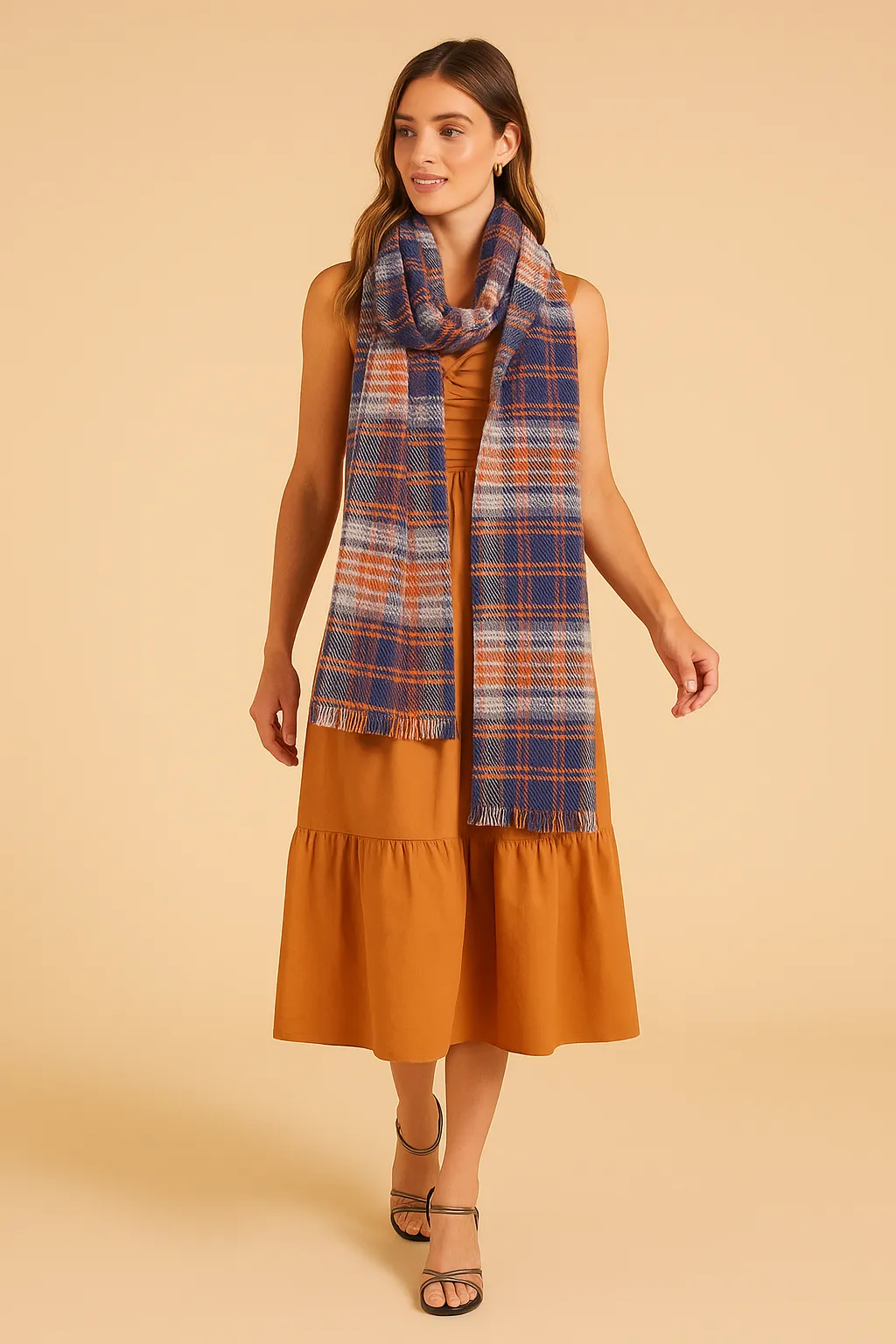 Plaid Scarf For Winter sold by SAACHI