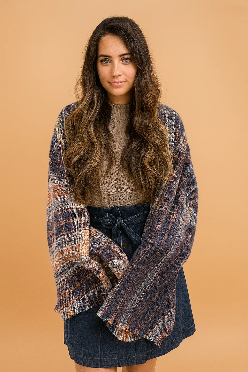 Plaid Scarf For Winter sold by SAACHI product image thumbnail 2