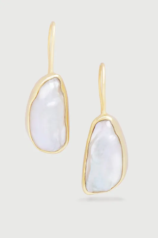 Freshwater Pearl Drop Earrings sold by SAACHI