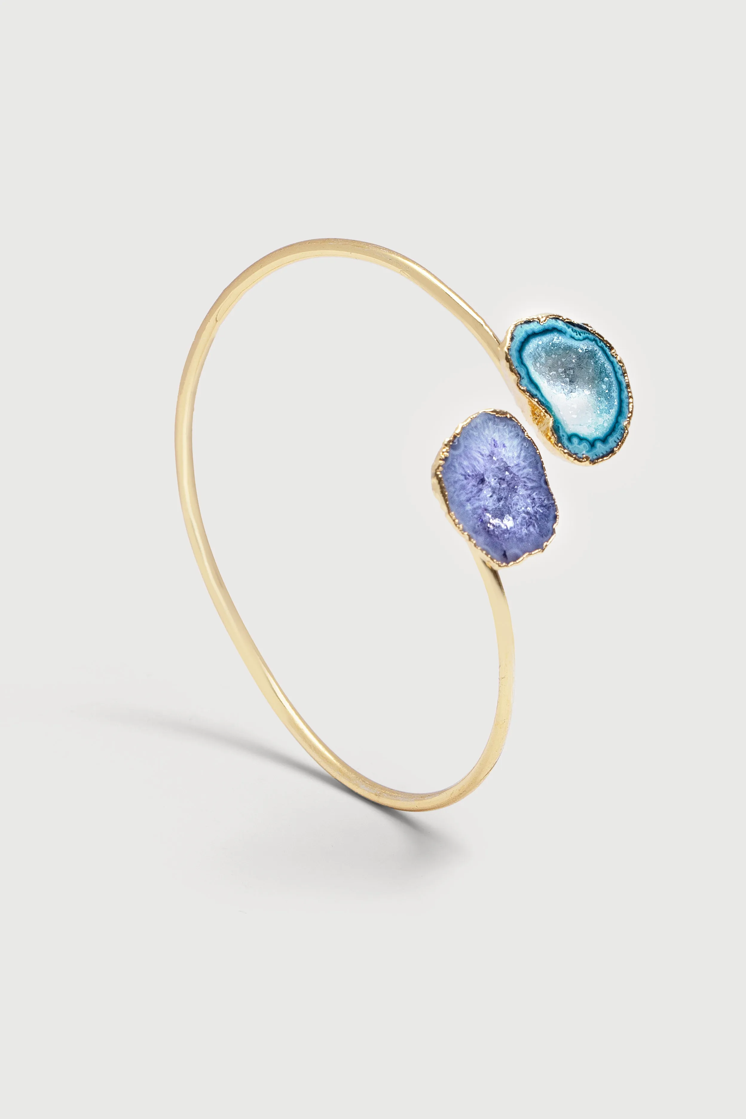 Agate Double Cuff Bracelet sold by SAACHI product image thumbnail 2