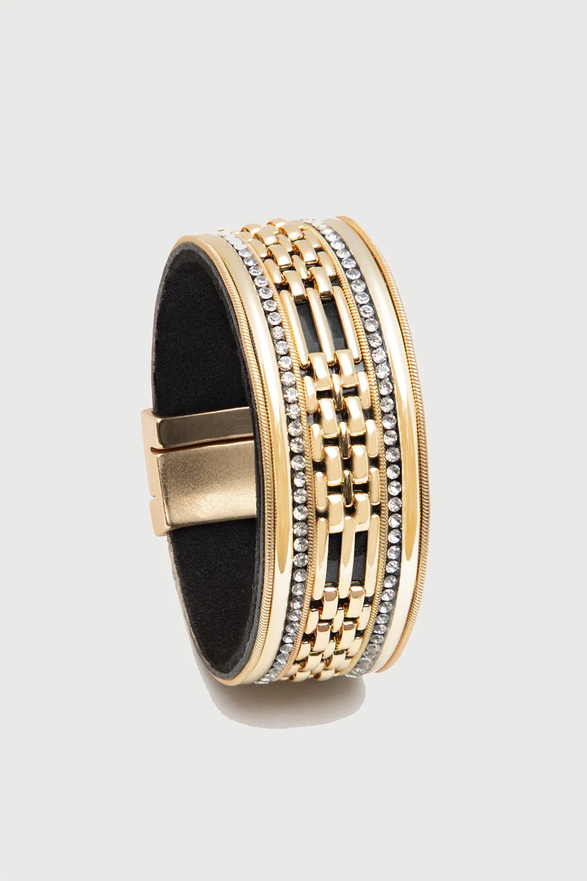 Chain Link Crystal Bracelet sold by SAACHI