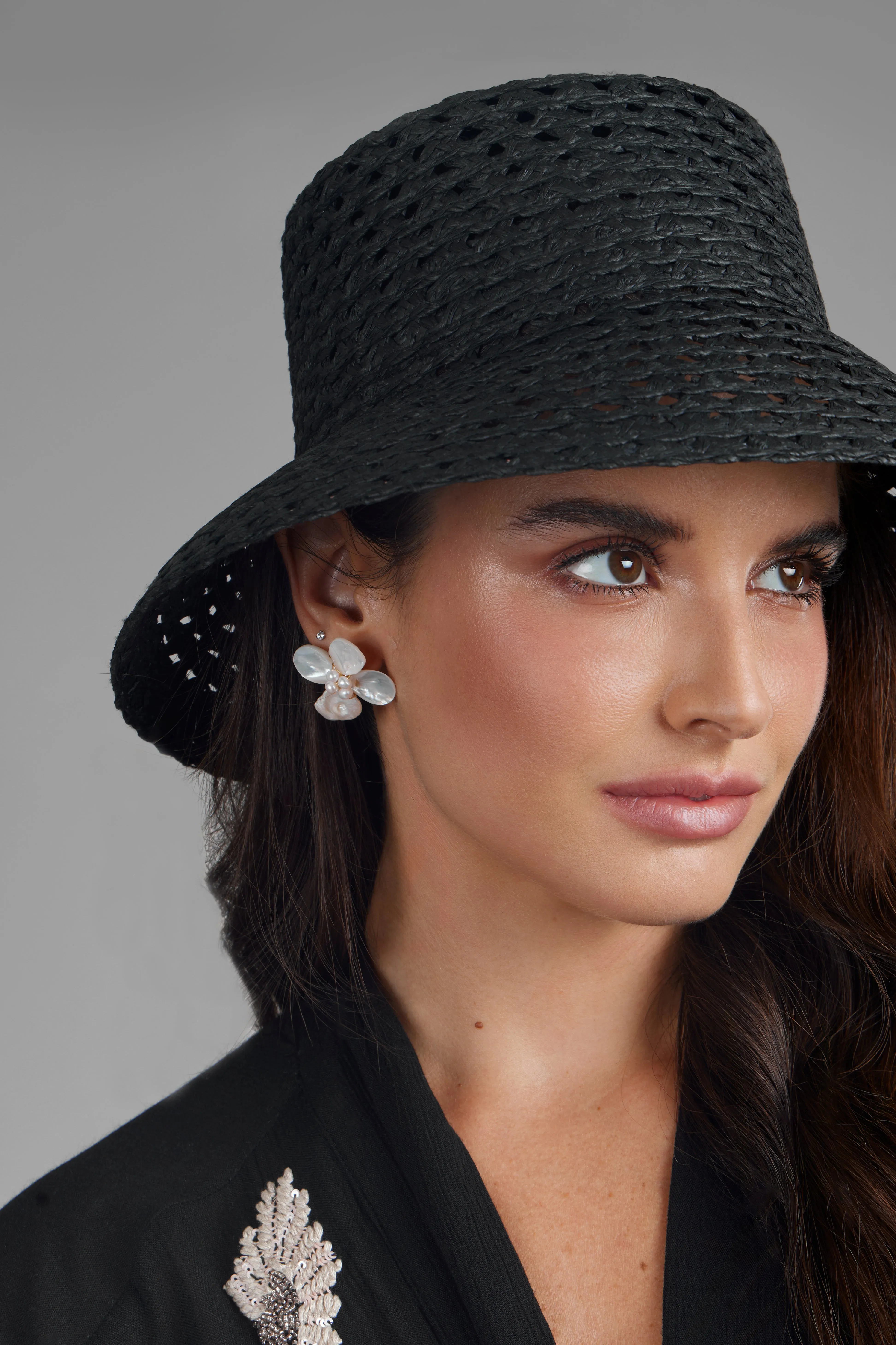 Pearled Flower Earrings sold by SAACHI product image thumbnail 2