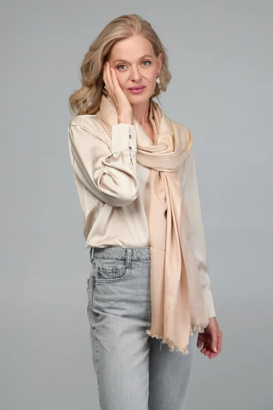 Cashmere Silk Scarf Ombre sold by SAACHI