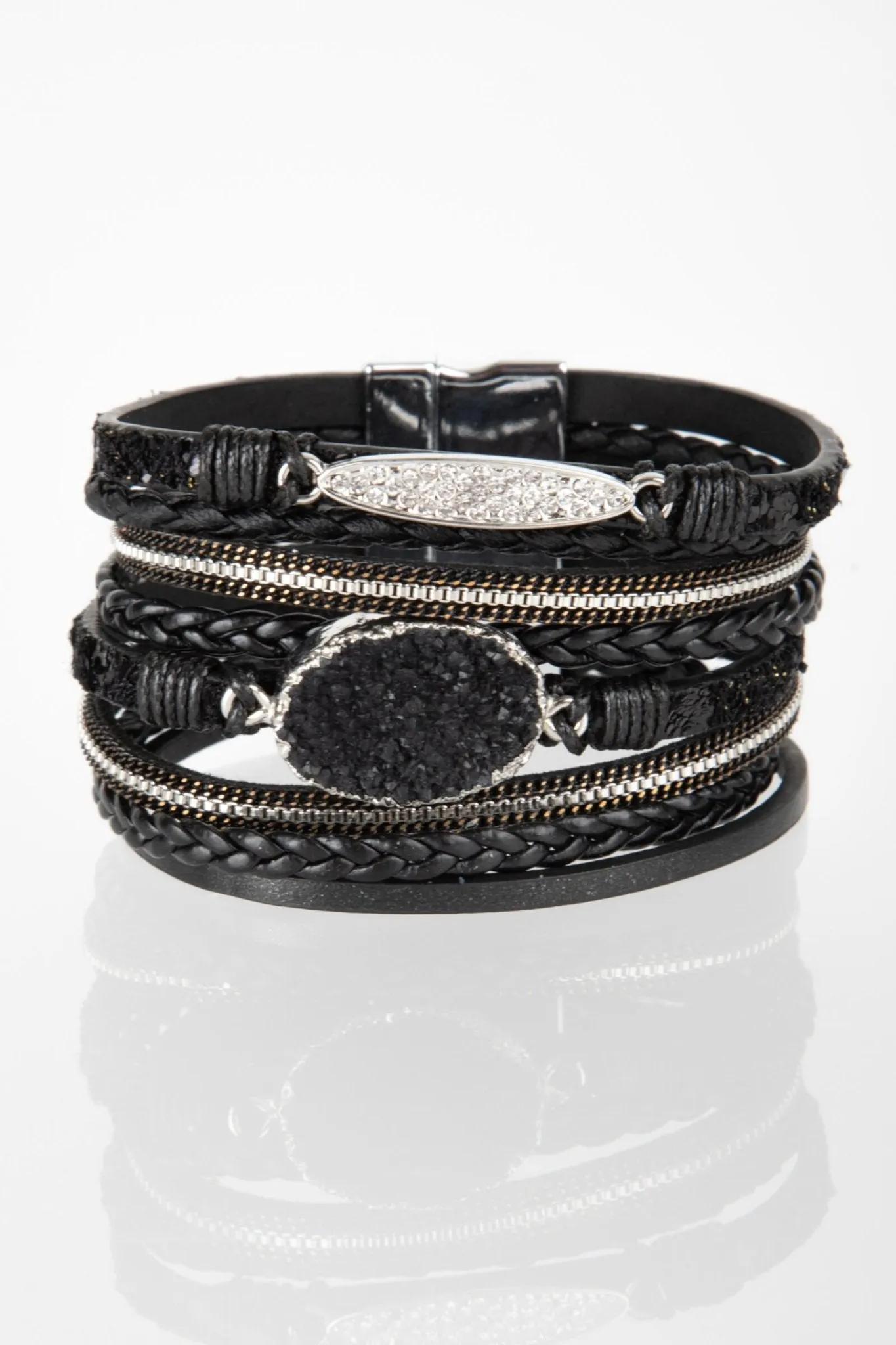 Sparkly Druzy Braided Bracelet sold by SAACHI product image thumbnail 3