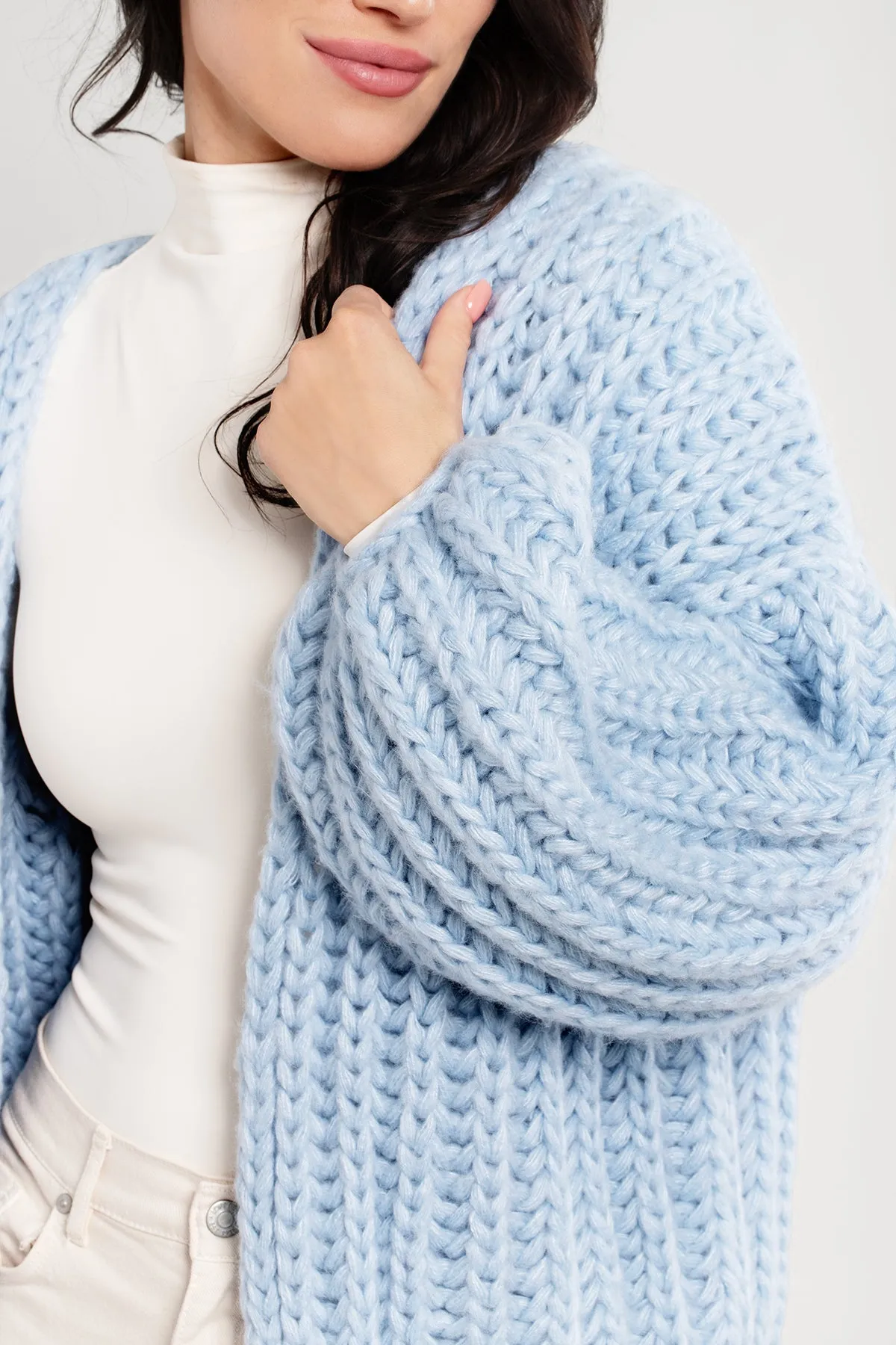 Chunky Knit Oversized Cardigan Sweater sold by SAACHI product image thumbnail 4
