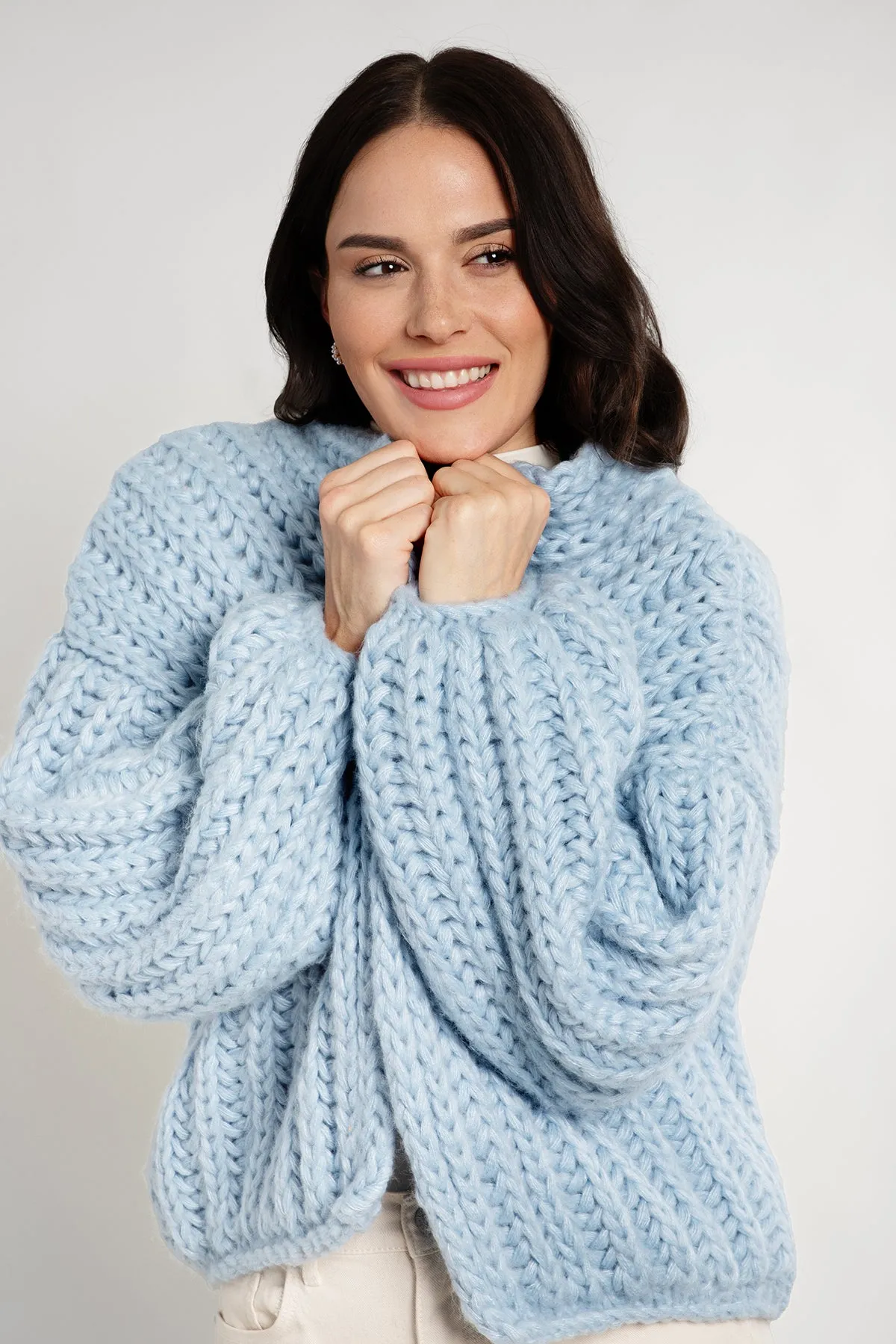 Chunky Knit Oversized Cardigan Sweater sold by SAACHI product image thumbnail 5