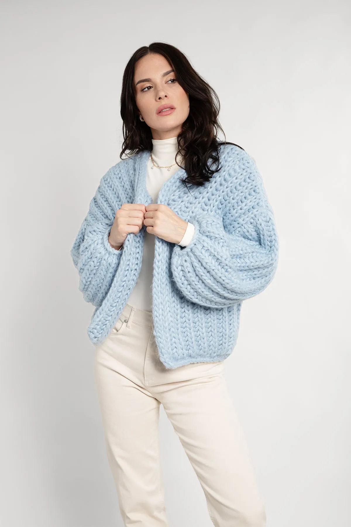 Chunky Knit Oversized Cardigan Sweater sold by SAACHI product image thumbnail 2