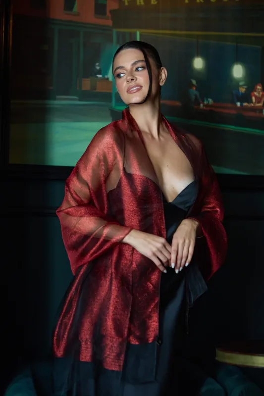 Silk Glimmer Scarf sold by SAACHI