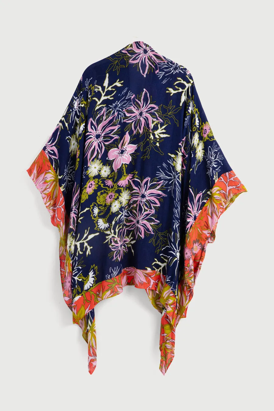 Vibrant Pattern Floral Kimono sold by SAACHI product image thumbnail 3