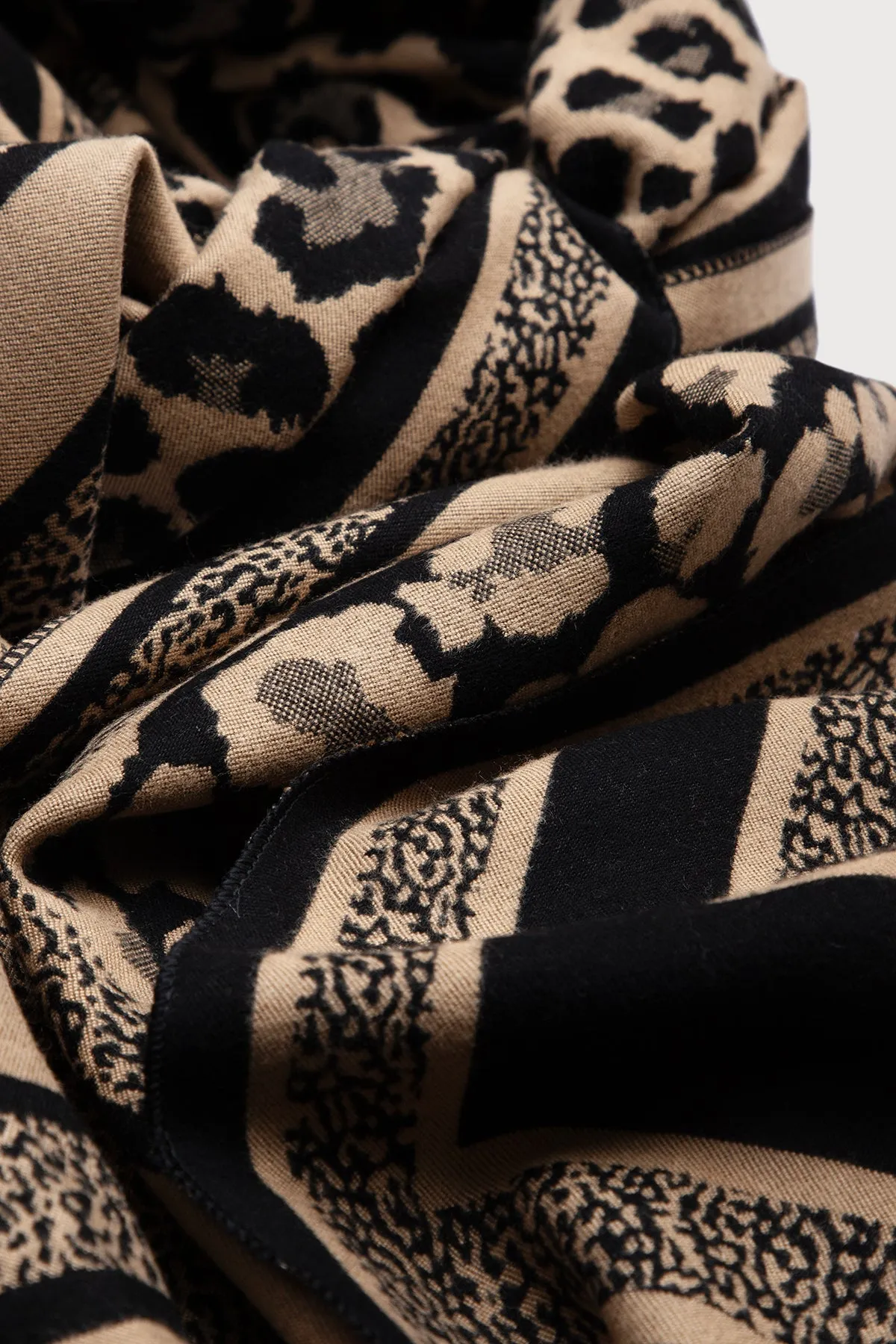 Reversible Leopard Pattern Scarf sold by SAACHI product image thumbnail 3