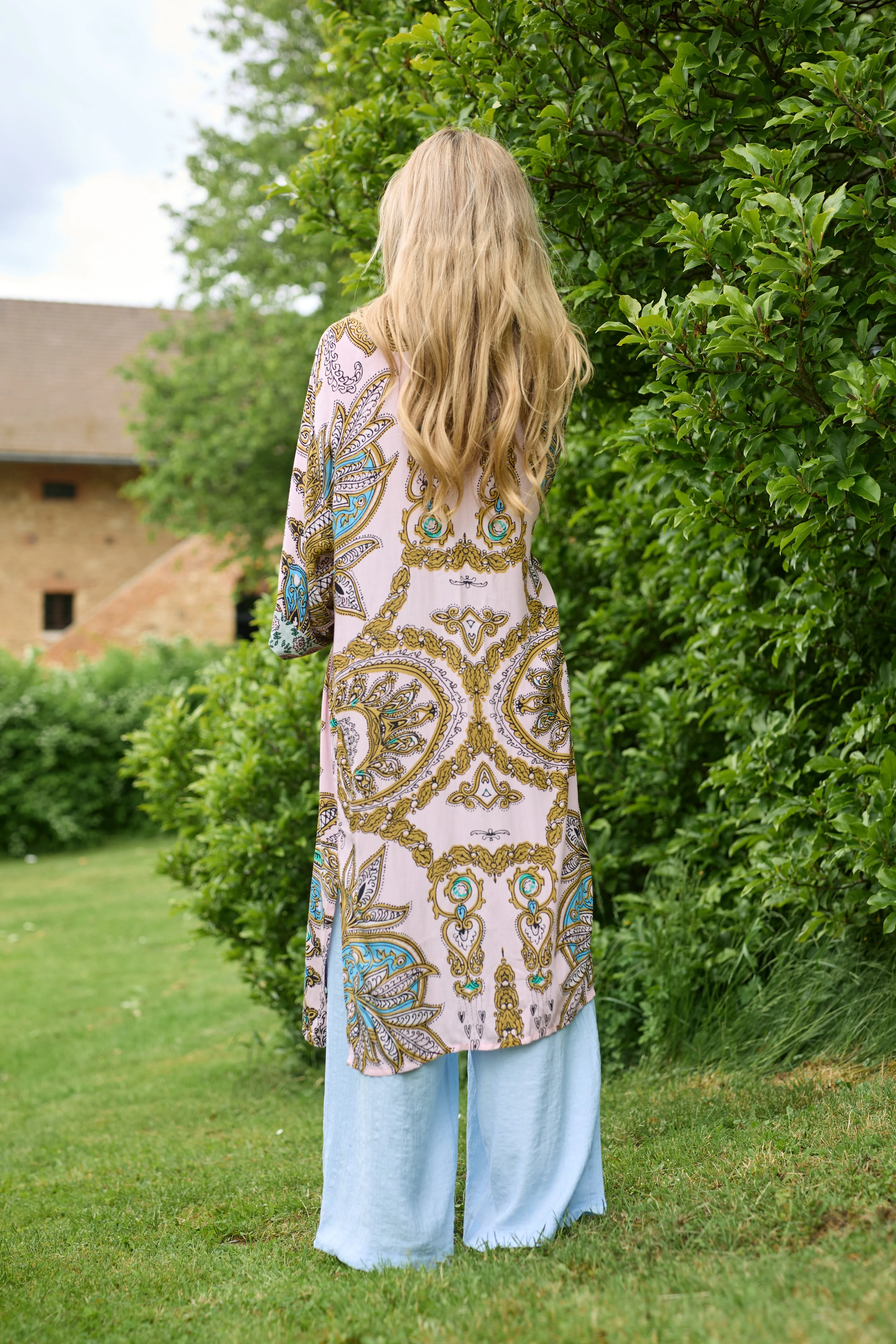 Multicolored Paisley Kimono Duster Long sold by SAACHI product image thumbnail 2