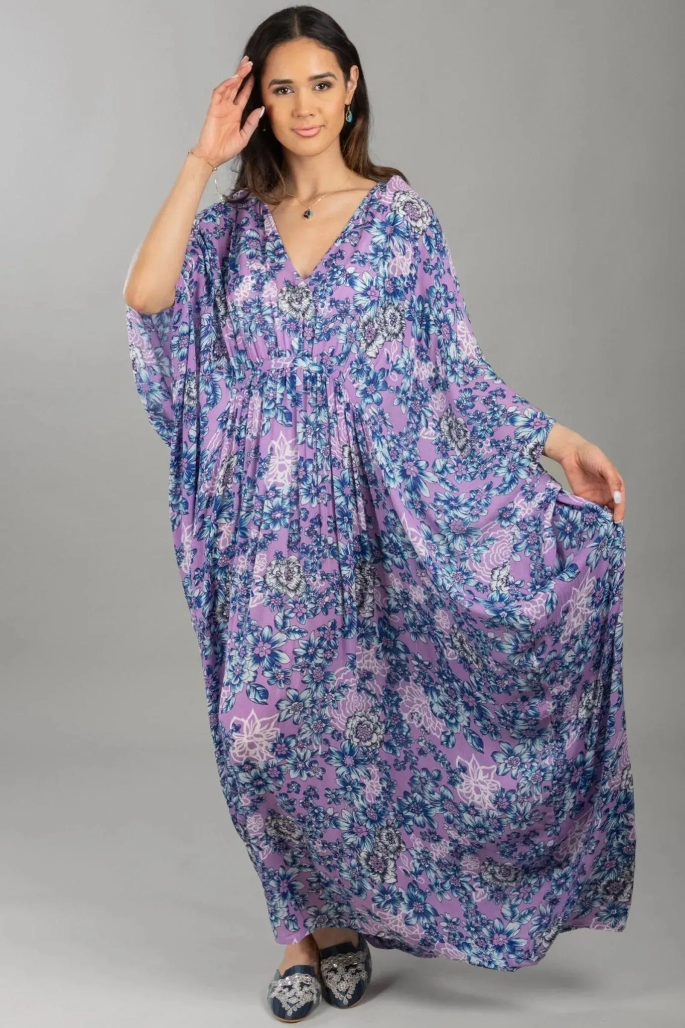 Floral Kaftan Maxi Dress sold by SAACHI