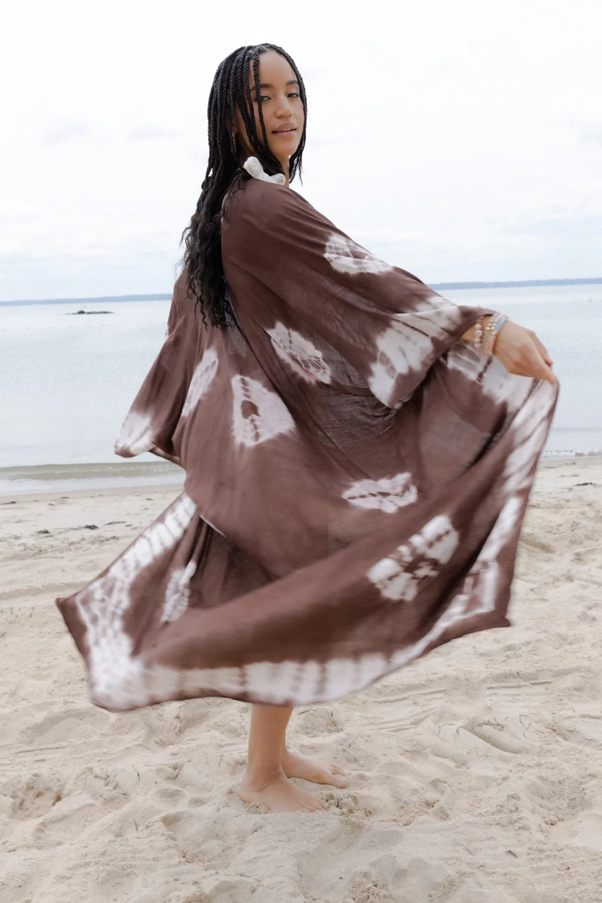 Tie Dye Maxi Kimono sold by SAACHI product image thumbnail 3