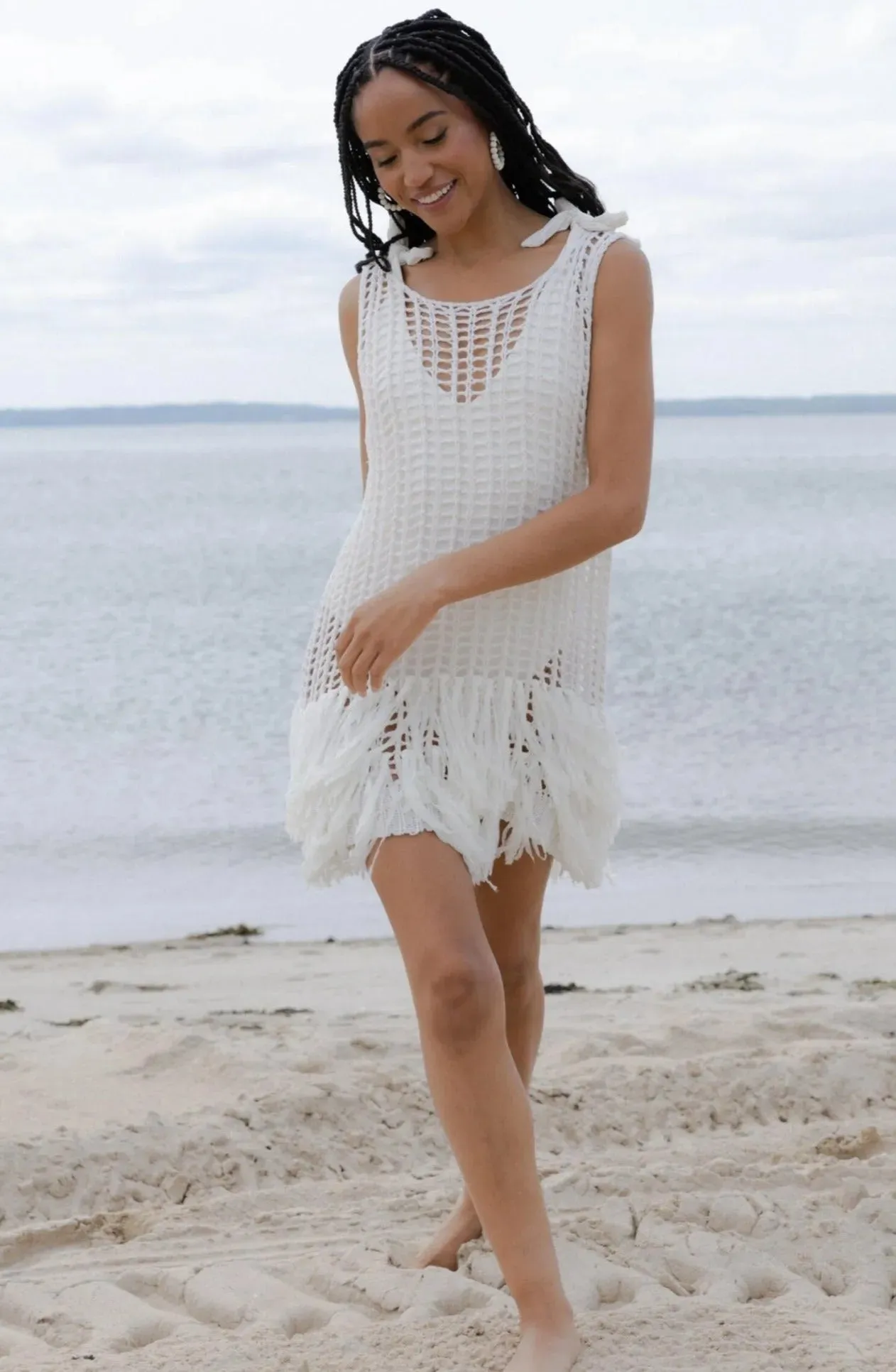 Fringe Crochet Tunic sold by SAACHI