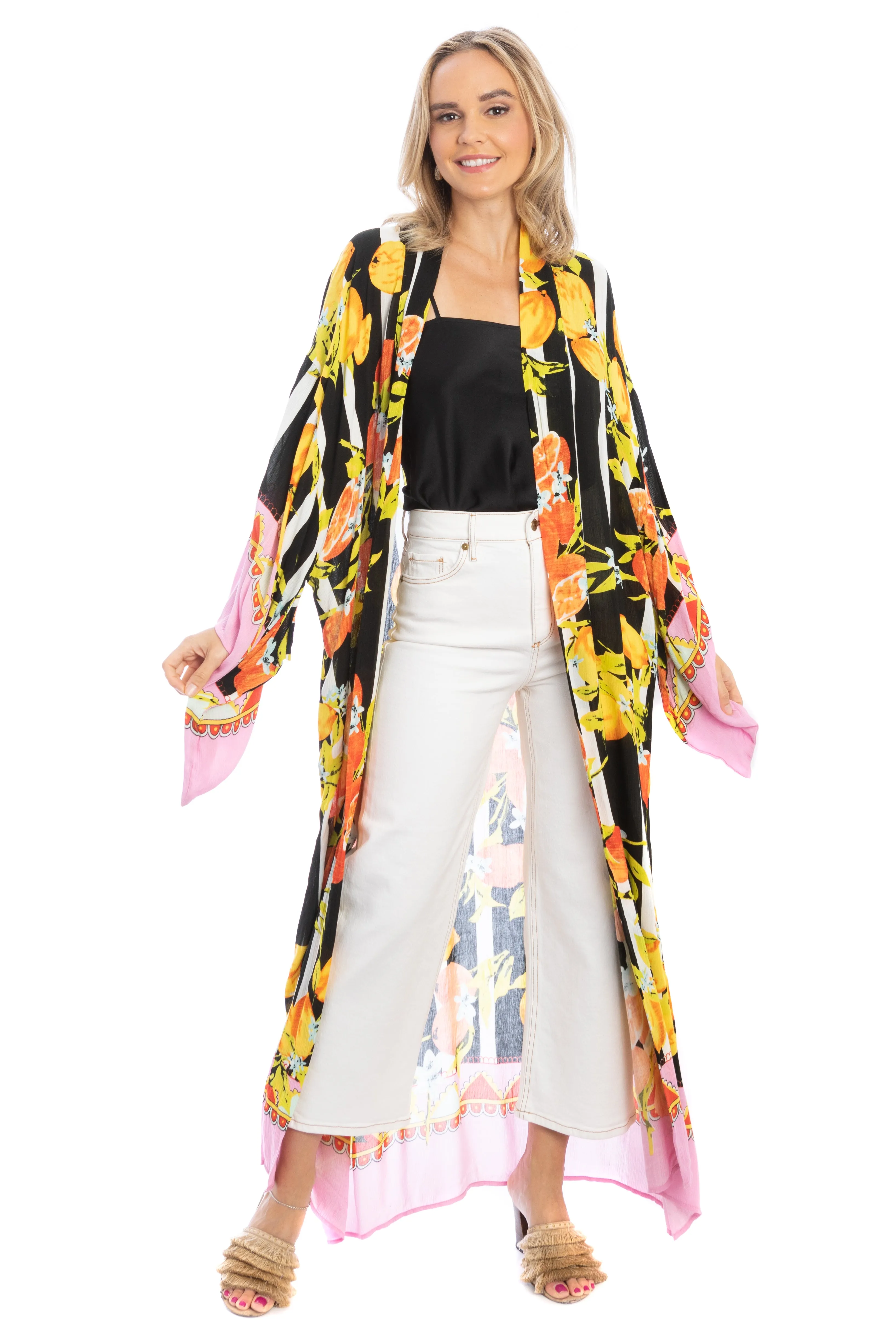Citrus Print Kimono Long sold by SAACHI product image thumbnail 4