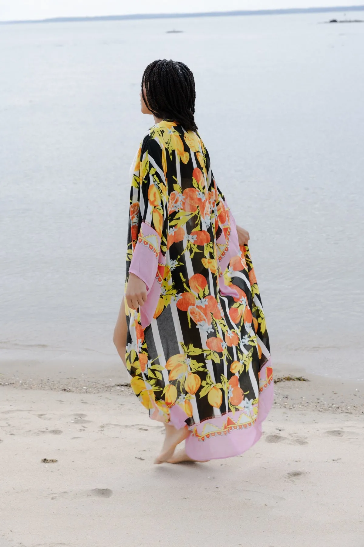 Citrus Print Kimono Long sold by SAACHI product image thumbnail 3