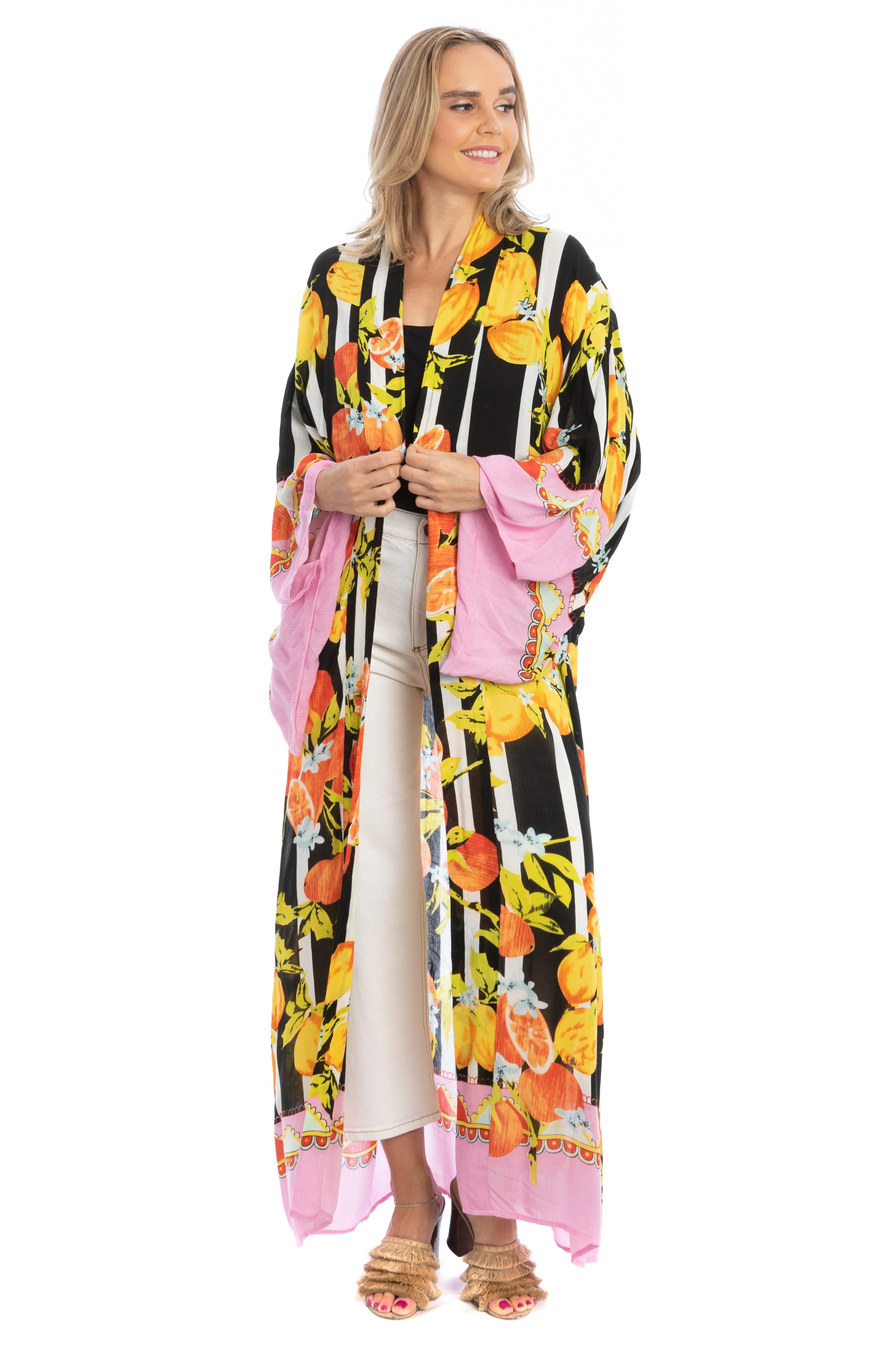 Citrus Print Kimono Long sold by SAACHI product image thumbnail 5