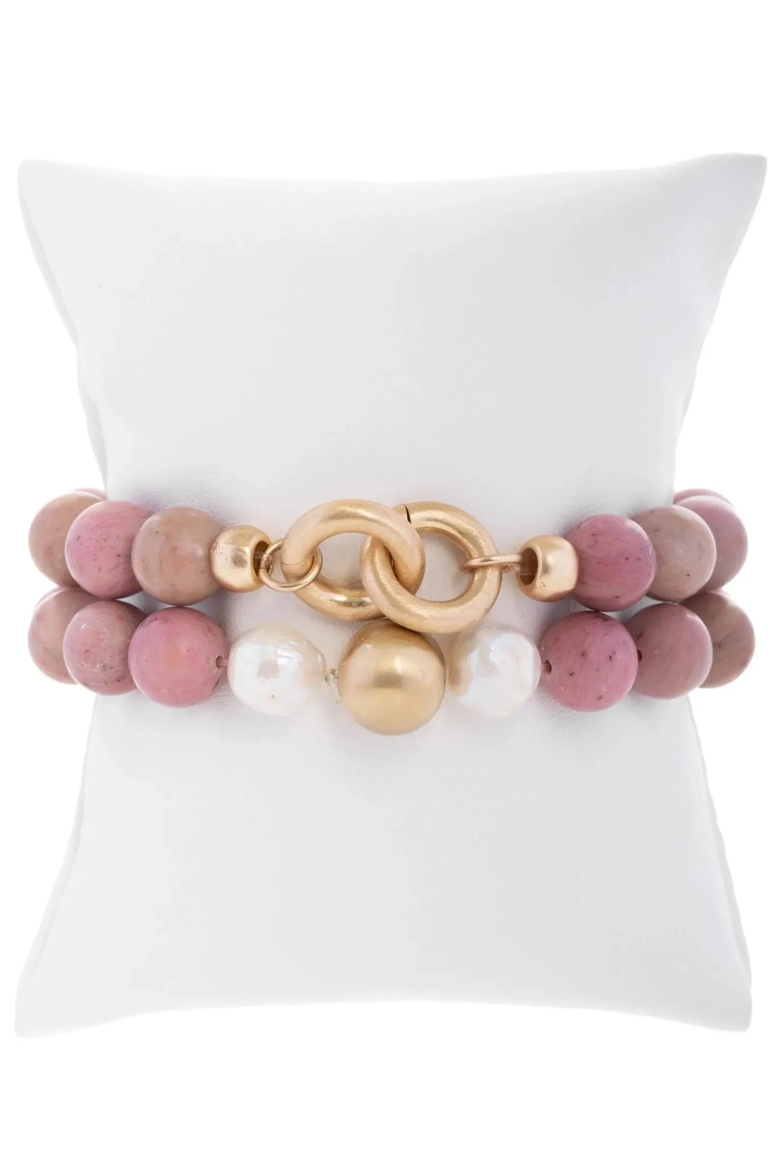 Pearl Stone Stretch Bracelet Set sold by SAACHI product image thumbnail 3