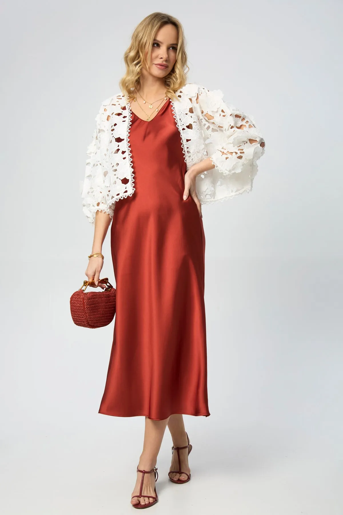 Floral Lace Cut Out Bolero sold by SAACHI product image thumbnail 5