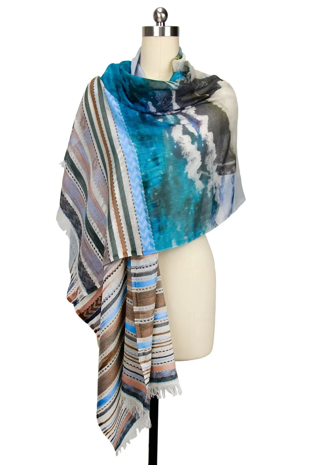 Ocean Digital Sky Printed Scarf sold by SAACHI product image thumbnail 2