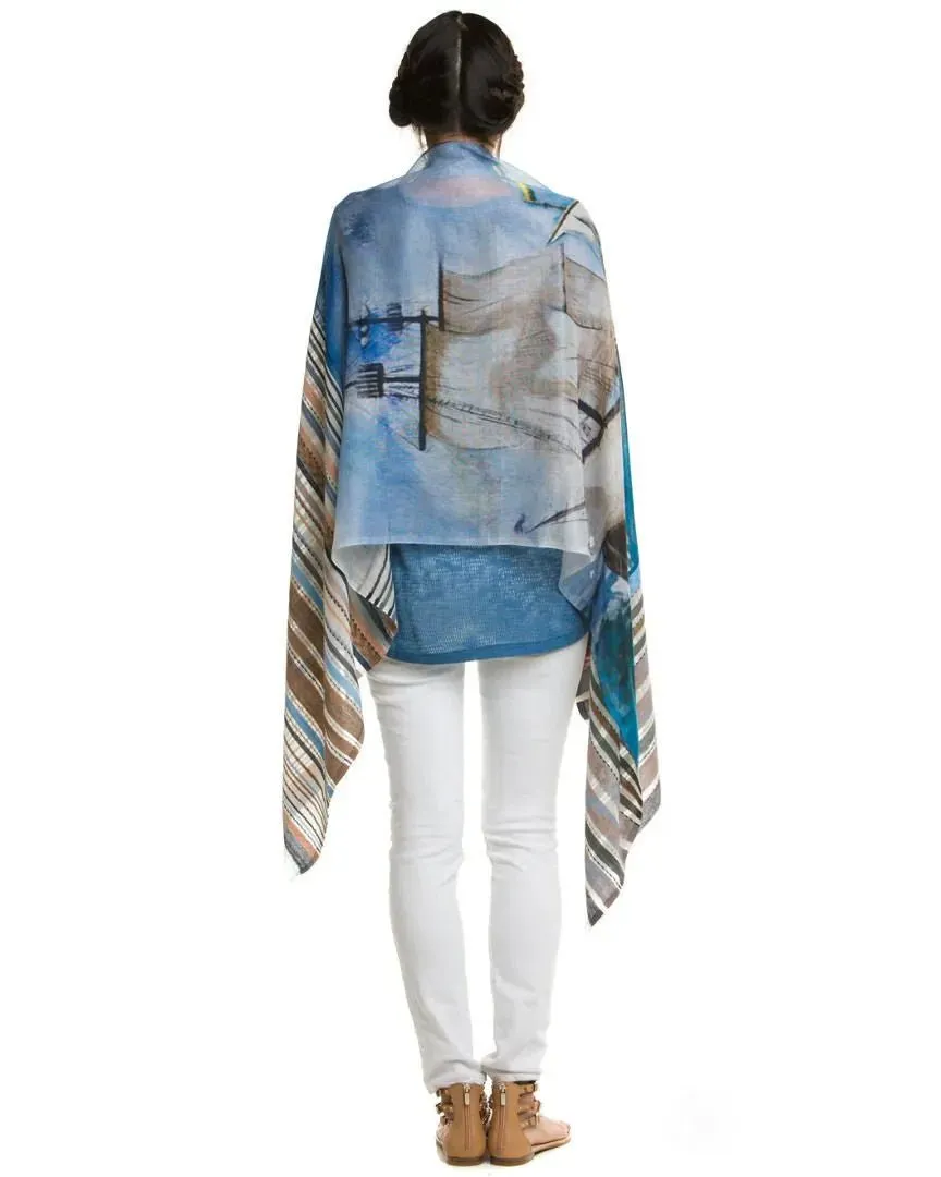 Ocean Digital Sky Printed Scarf sold by SAACHI product image thumbnail 3