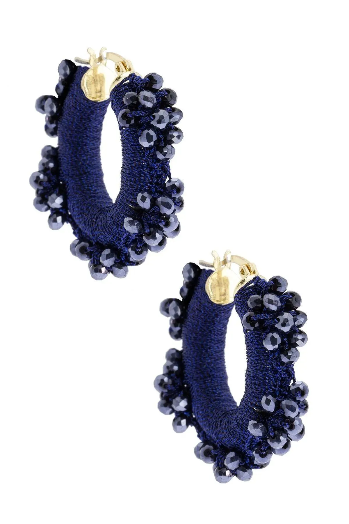 Royal Redux Beaded Hoop Earring sold by SAACHI product image thumbnail 3