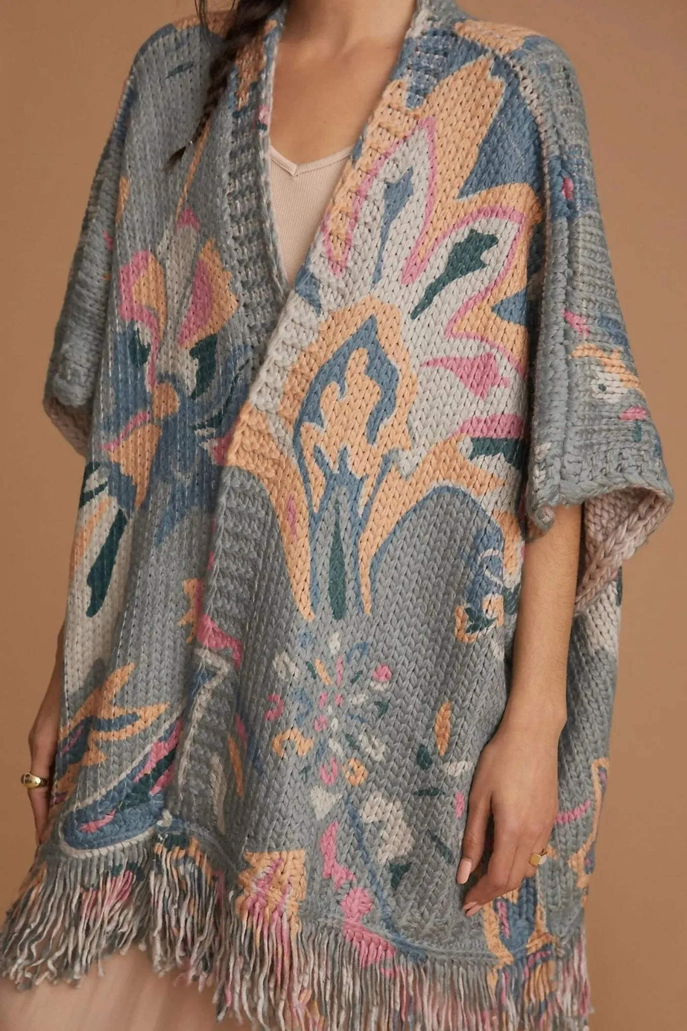 Knit Tassel Kimono sold by SAACHI product image thumbnail 4