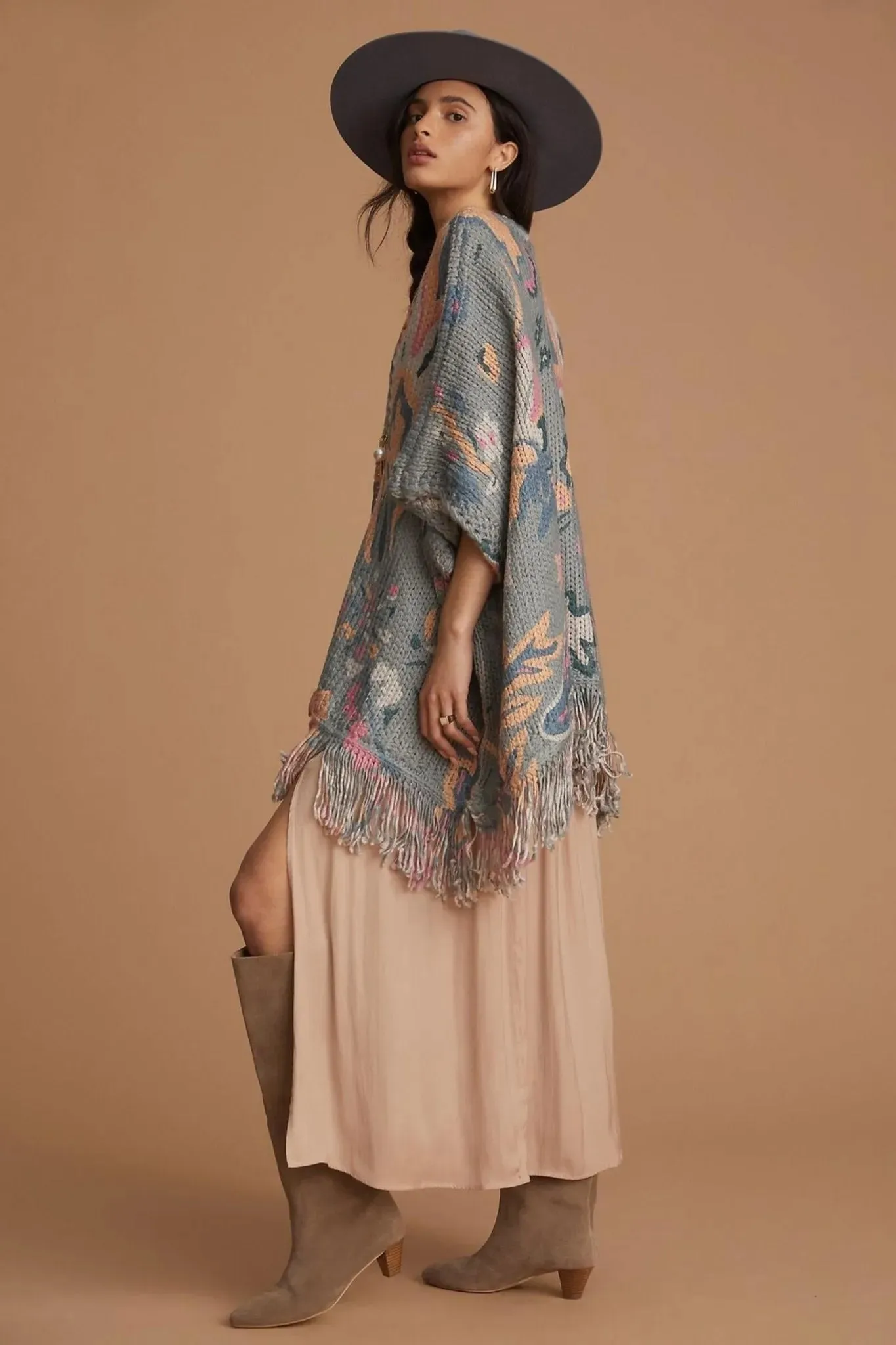 Knit Tassel Kimono sold by SAACHI product image thumbnail 2
