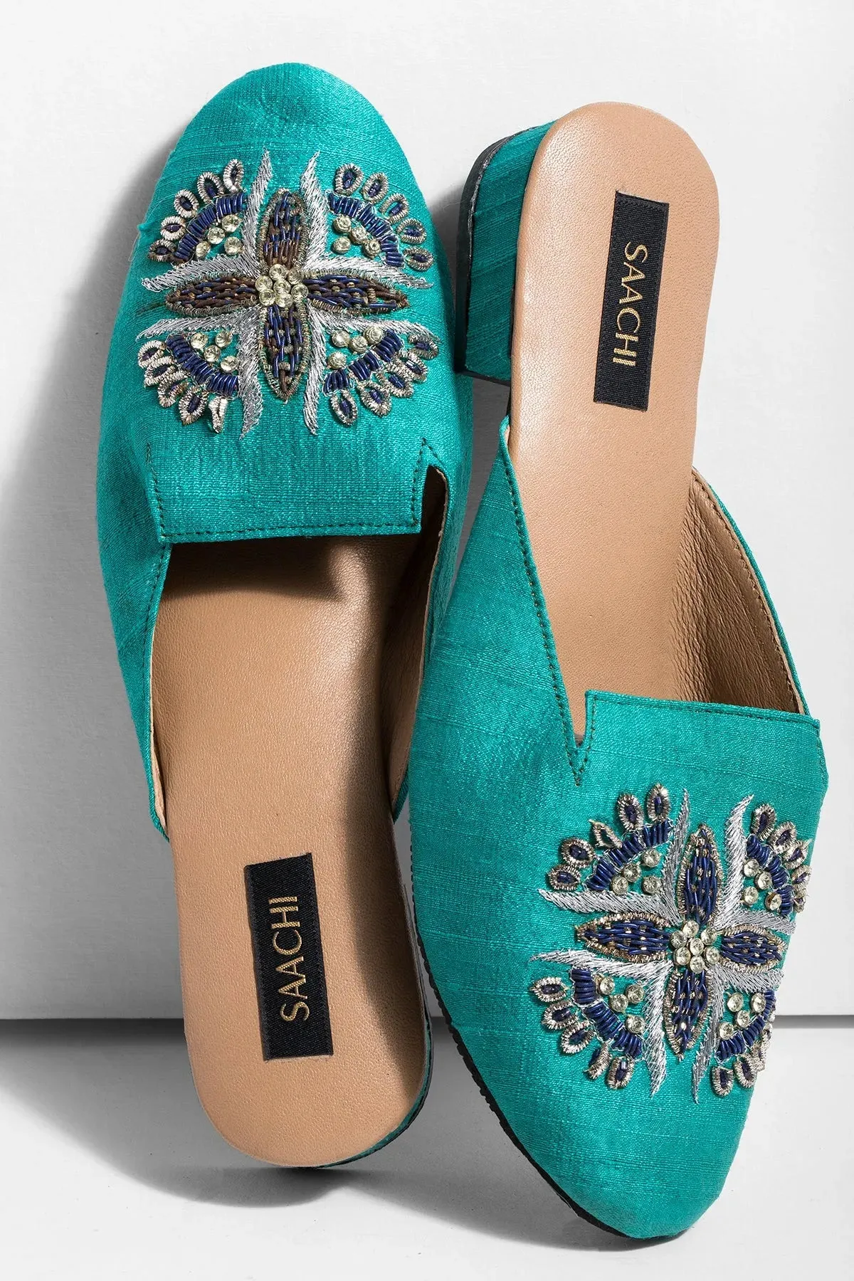 Peacock Embroidered Mule sold by SAACHI product image thumbnail 2