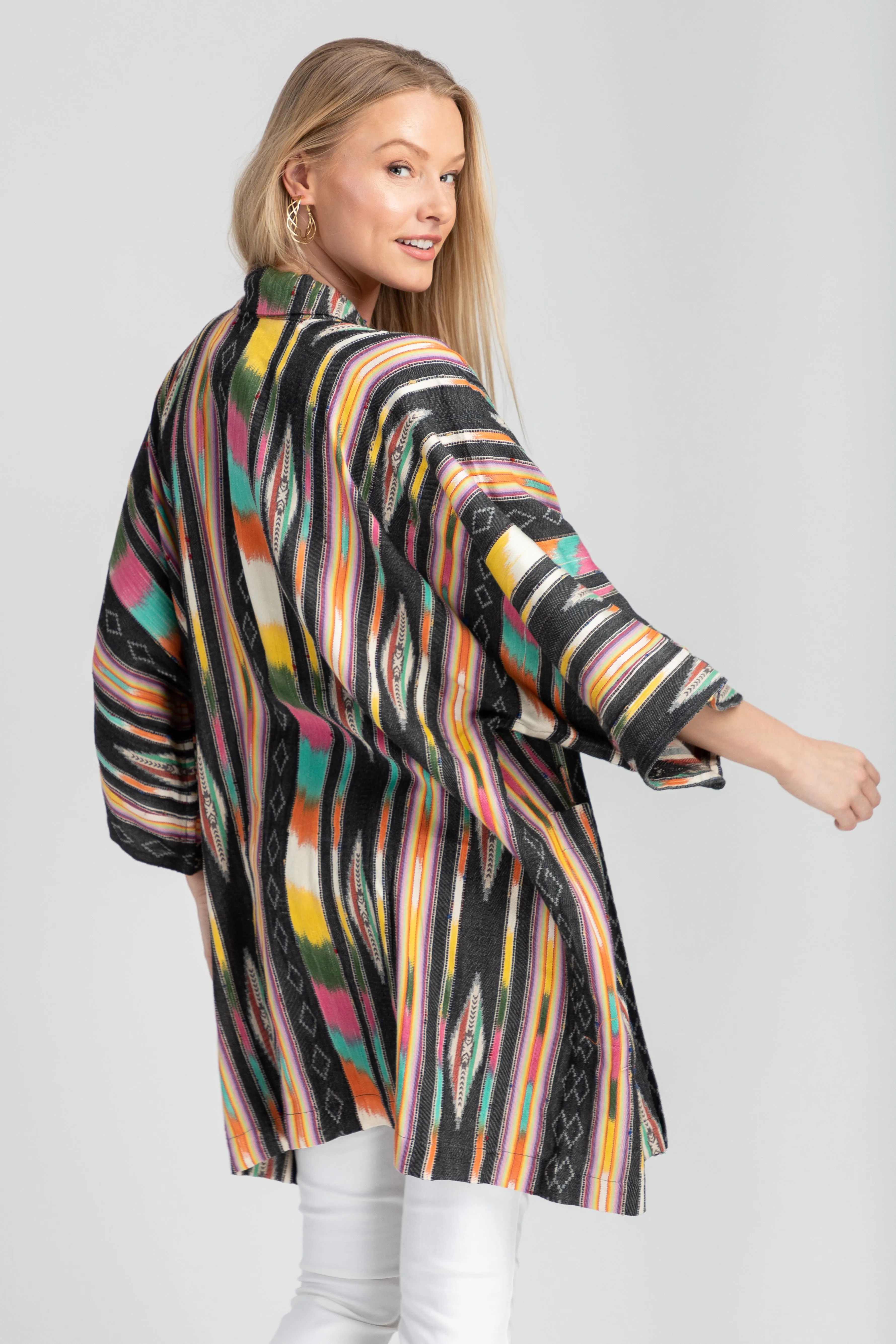 Ikat Striped Jacket sold by SAACHI product image thumbnail 3