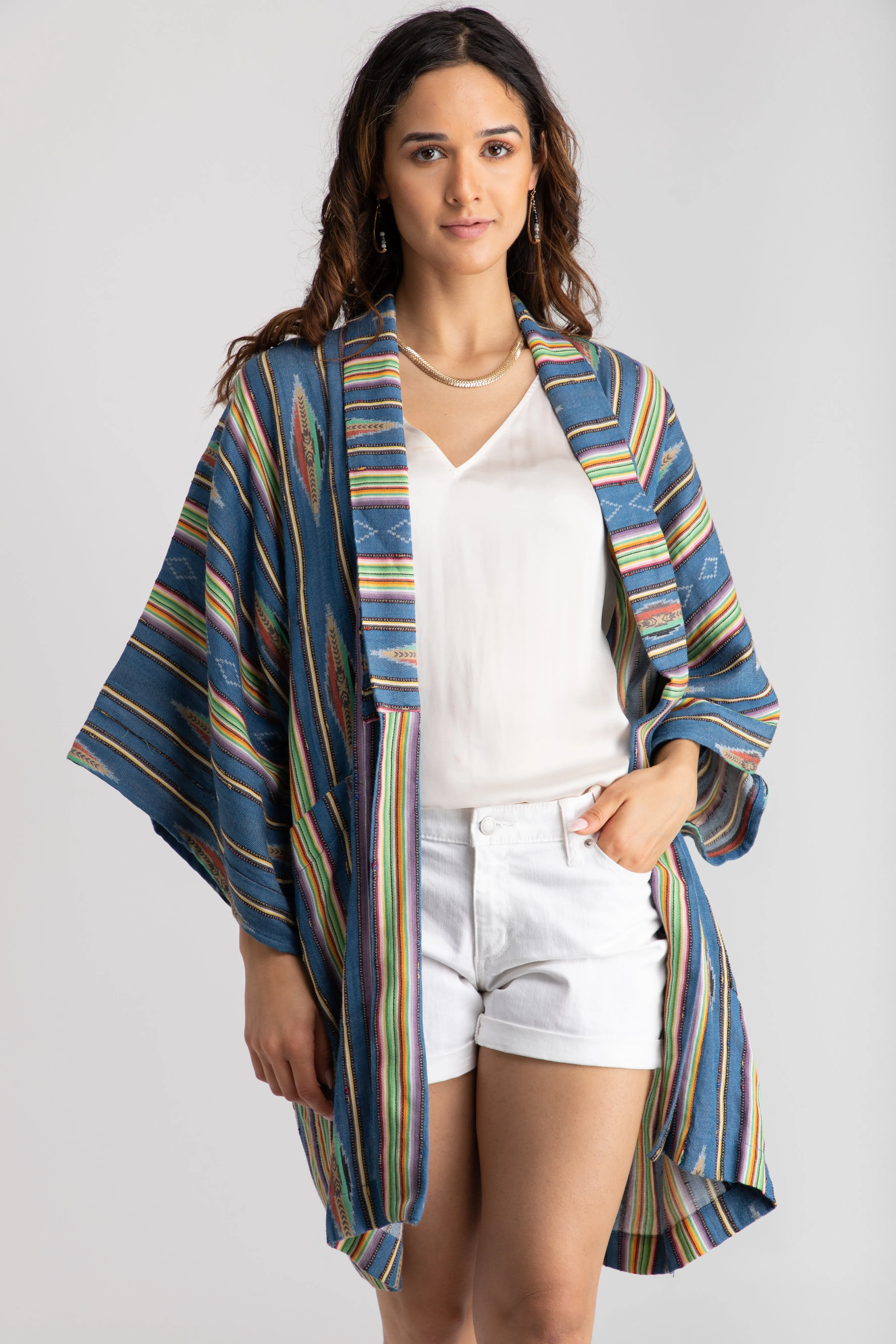 Ikat Striped Jacket sold by SAACHI product image thumbnail 5
