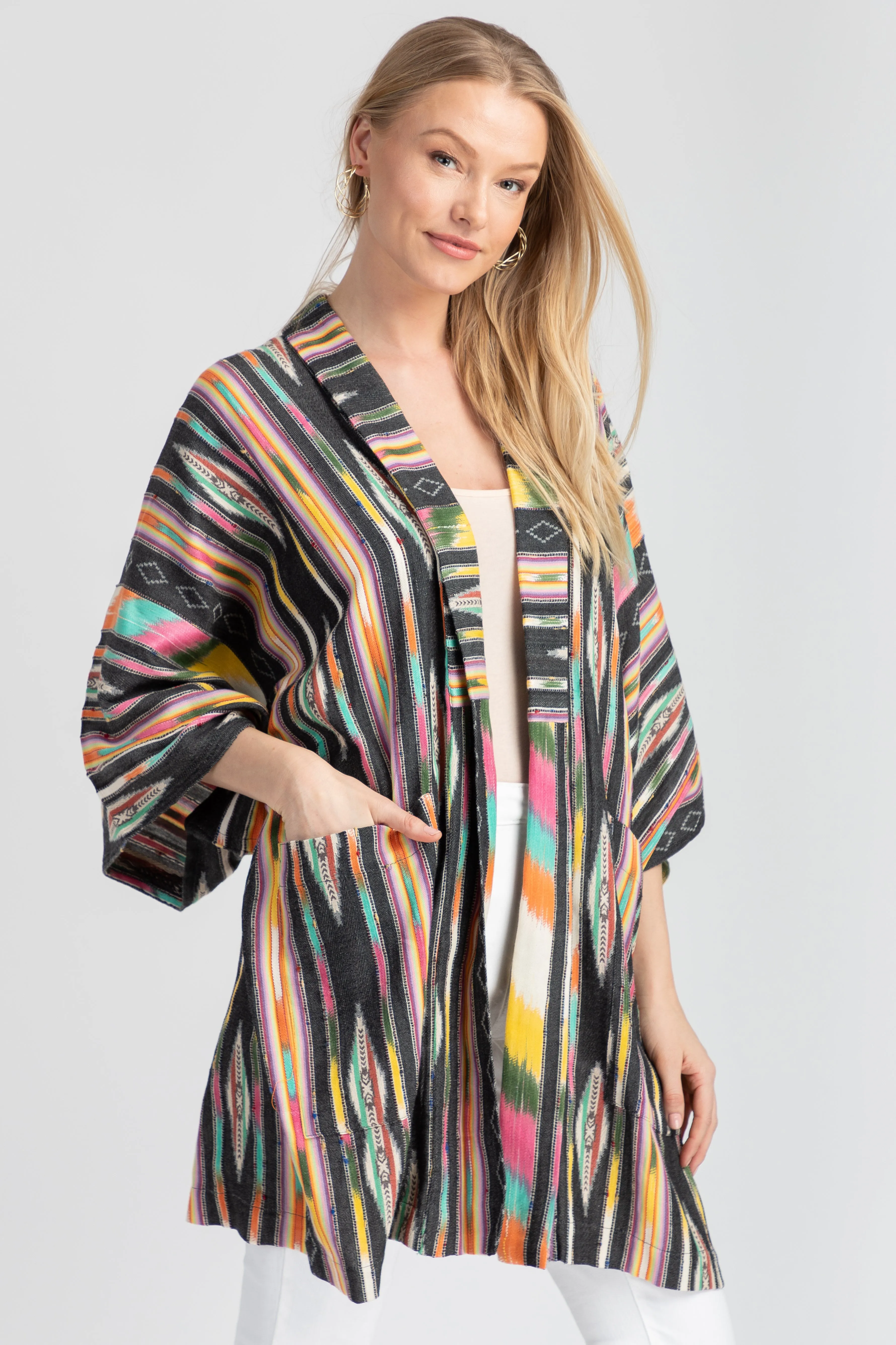 Ikat Striped Jacket sold by SAACHI product image thumbnail 2