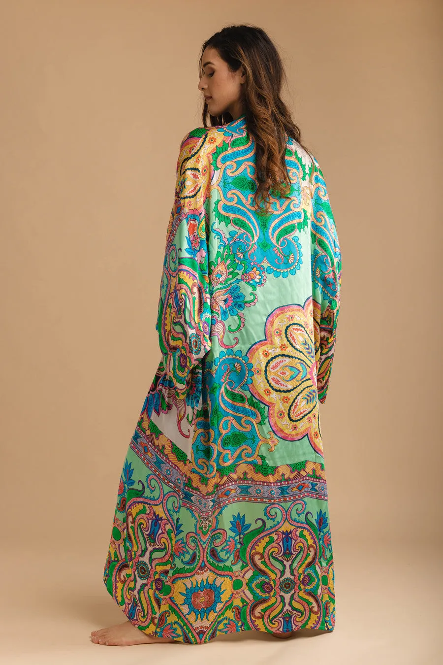 Paisley Mixed Print Kimono Long sold by SAACHI product image thumbnail 3